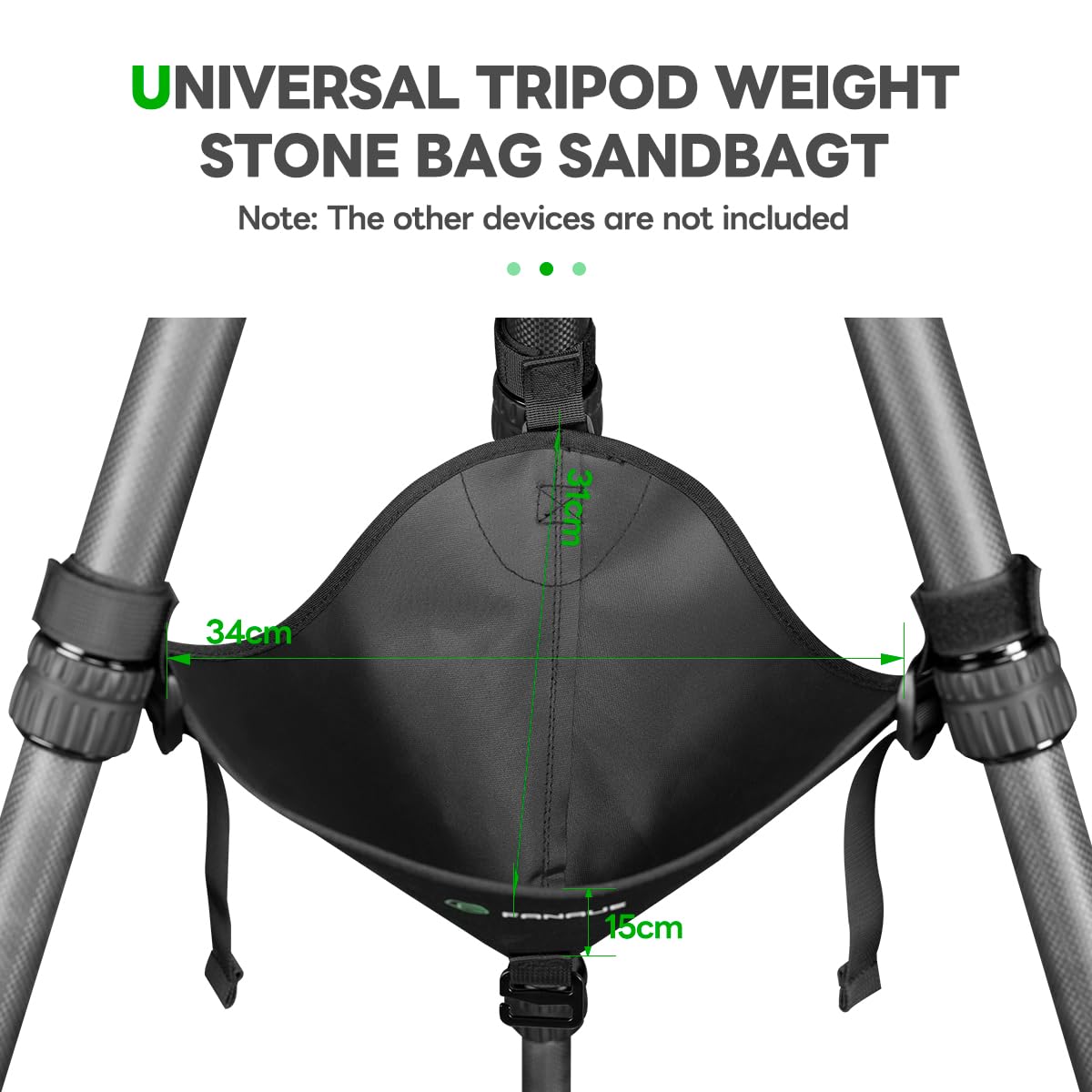 Fanaue Binocular Tripod Adapter And Tripod Stone Bag
