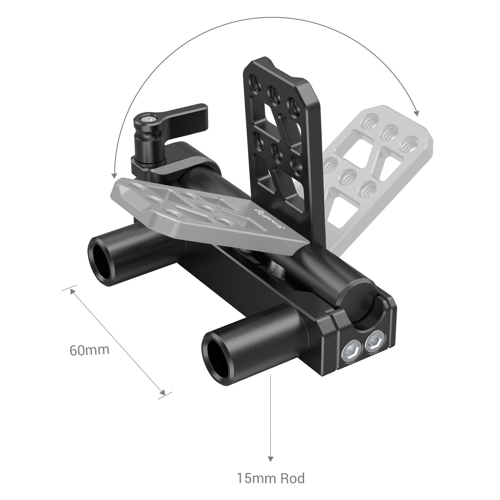 Smallrig Dual 15Mm Rod Battery Hinge Md2802