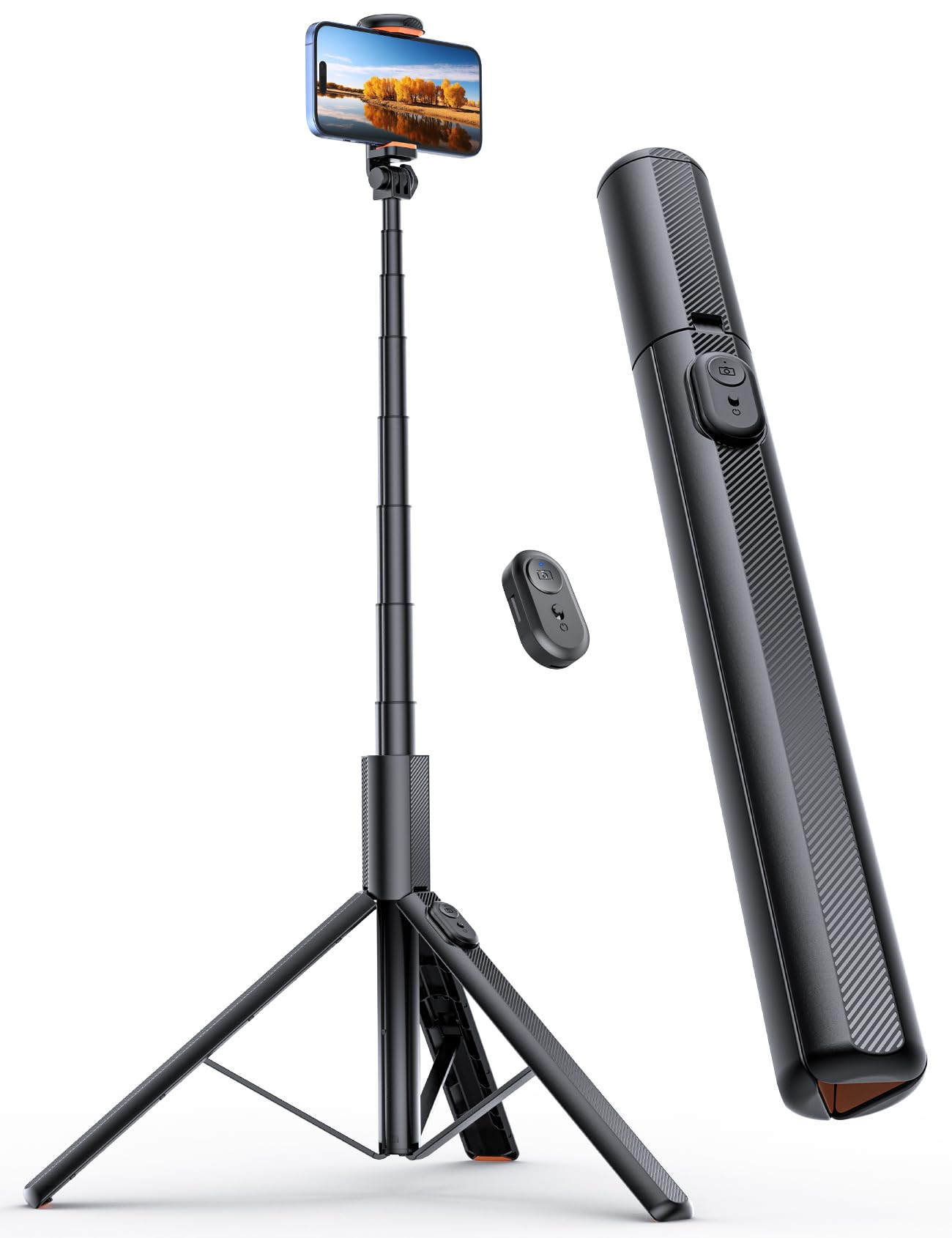 Anxre 71" Phone Tripod, Nt79 Extendable Selfie Stick For Cell Phone＆Camera, Tripod Stand With Remote For Video Recording, Phone Holder Tripod Compatible With Iphone Android, Camera
