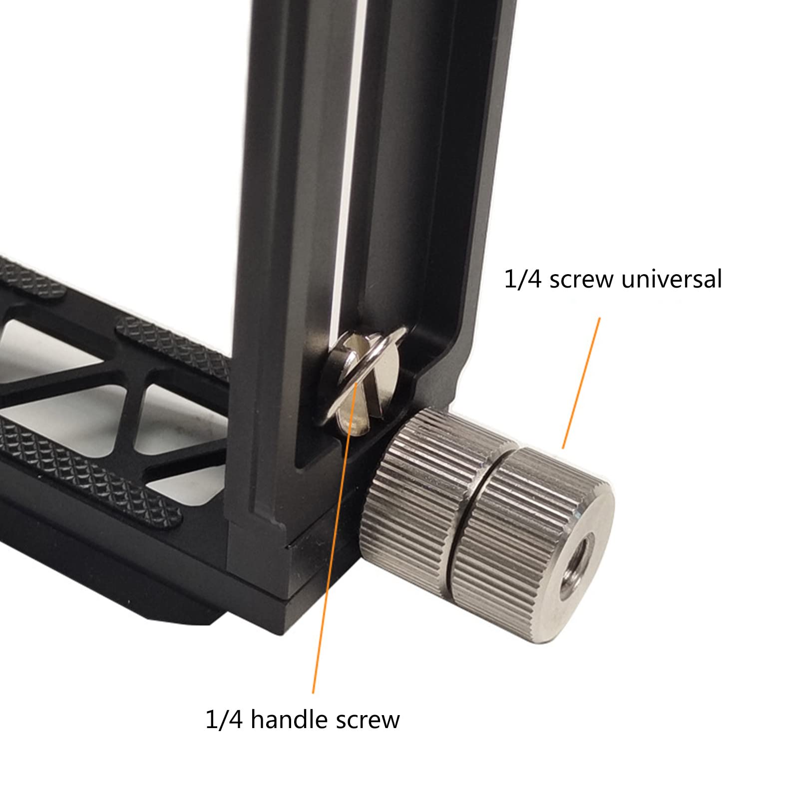 Haoyull 1/4 Screw Quick Release Plate L Bracket For Rsc2 Handheld Stabilizer Video Camera Video Shooting Standard Holder, Length 120Mm, As The Picture Shows