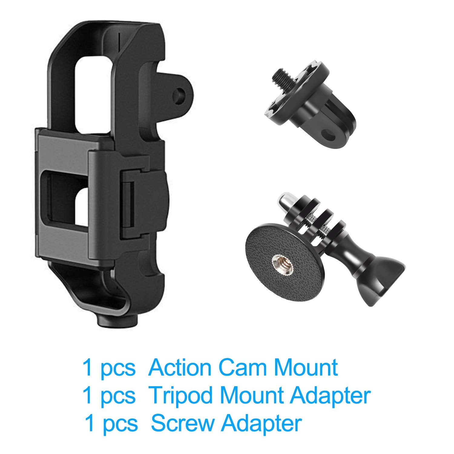 Meneea 3 In 1 Tripod And Action Gopro Mount Stand Bracket For Dji Osmo Pocket And Pocket 2, Action Cam Mount With Screw