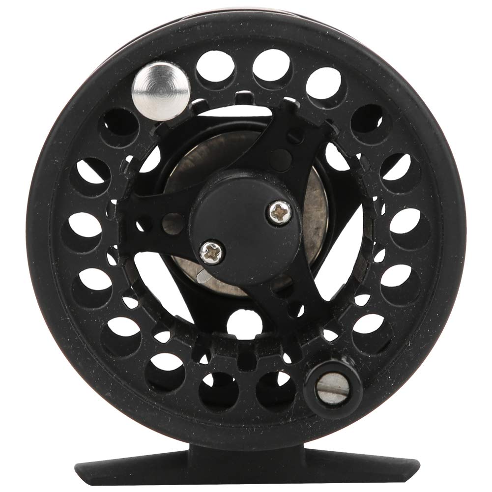 Joyzan Fly Fishing Reel, Metal Fly Reel Ice Spinning Fishing Spool 3/4 Center Drag System Lightweight Multipurpose Wheel Combo Tackle Tool Outdoor Trout Bass Carp Pike Panfish Freshwater Saltwater