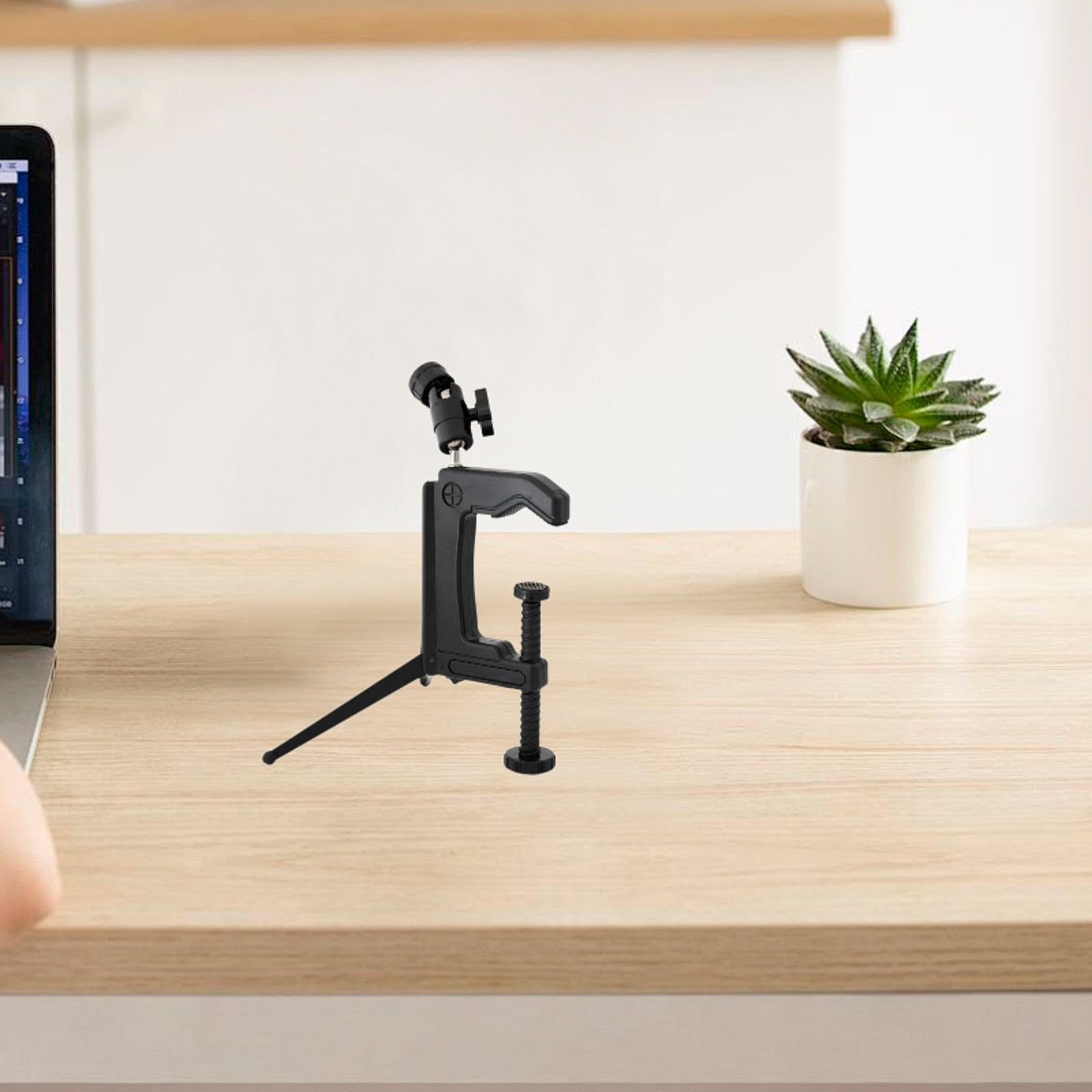 Magideal Mini Portable Swiveling C-Clamp Tripod Stand For Camera Camcorder Dslr