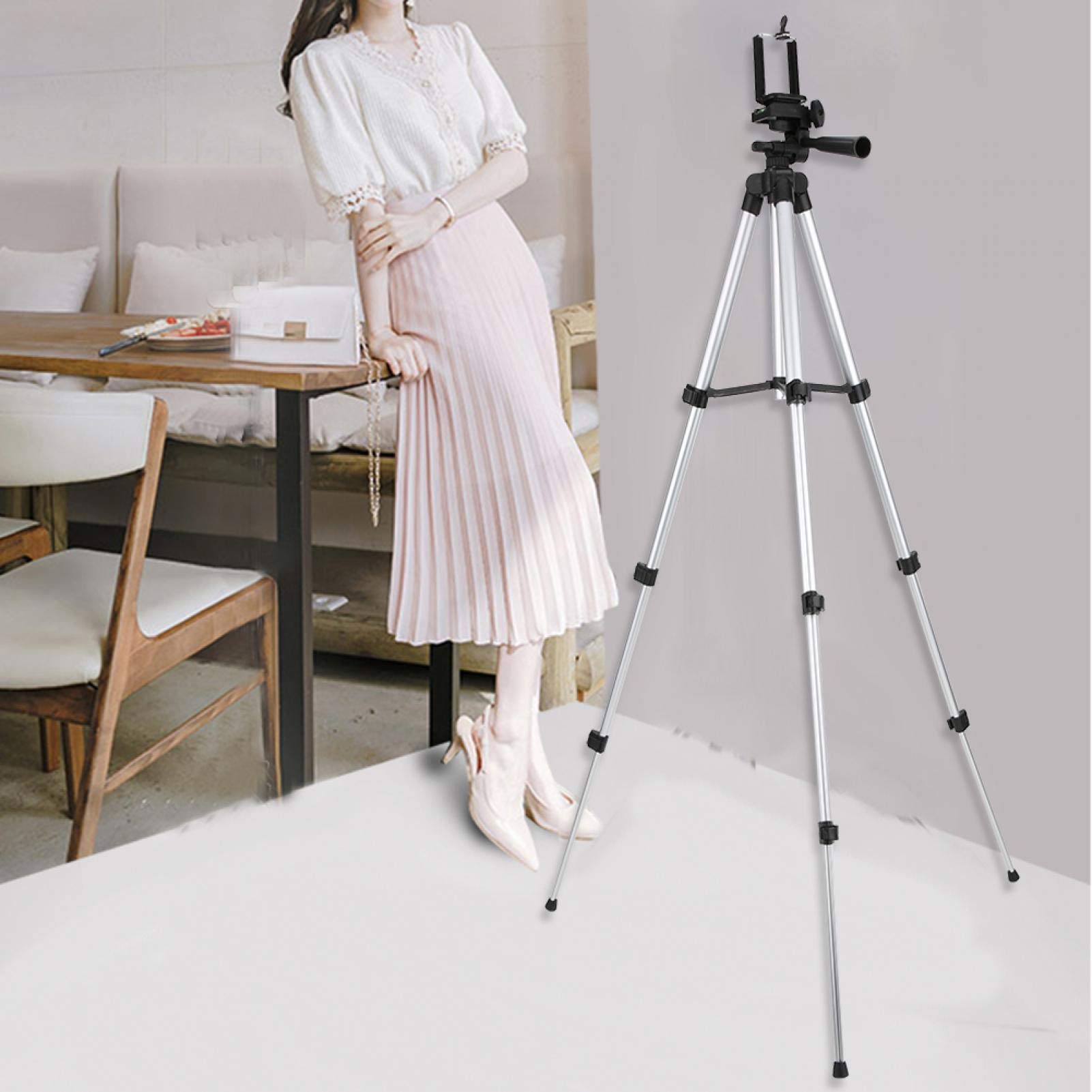 Vipxyc Phone Tripod, 3110 Aluminium Alloy Professional Lightweight Portable Camera Tripod For Outdoor Travel