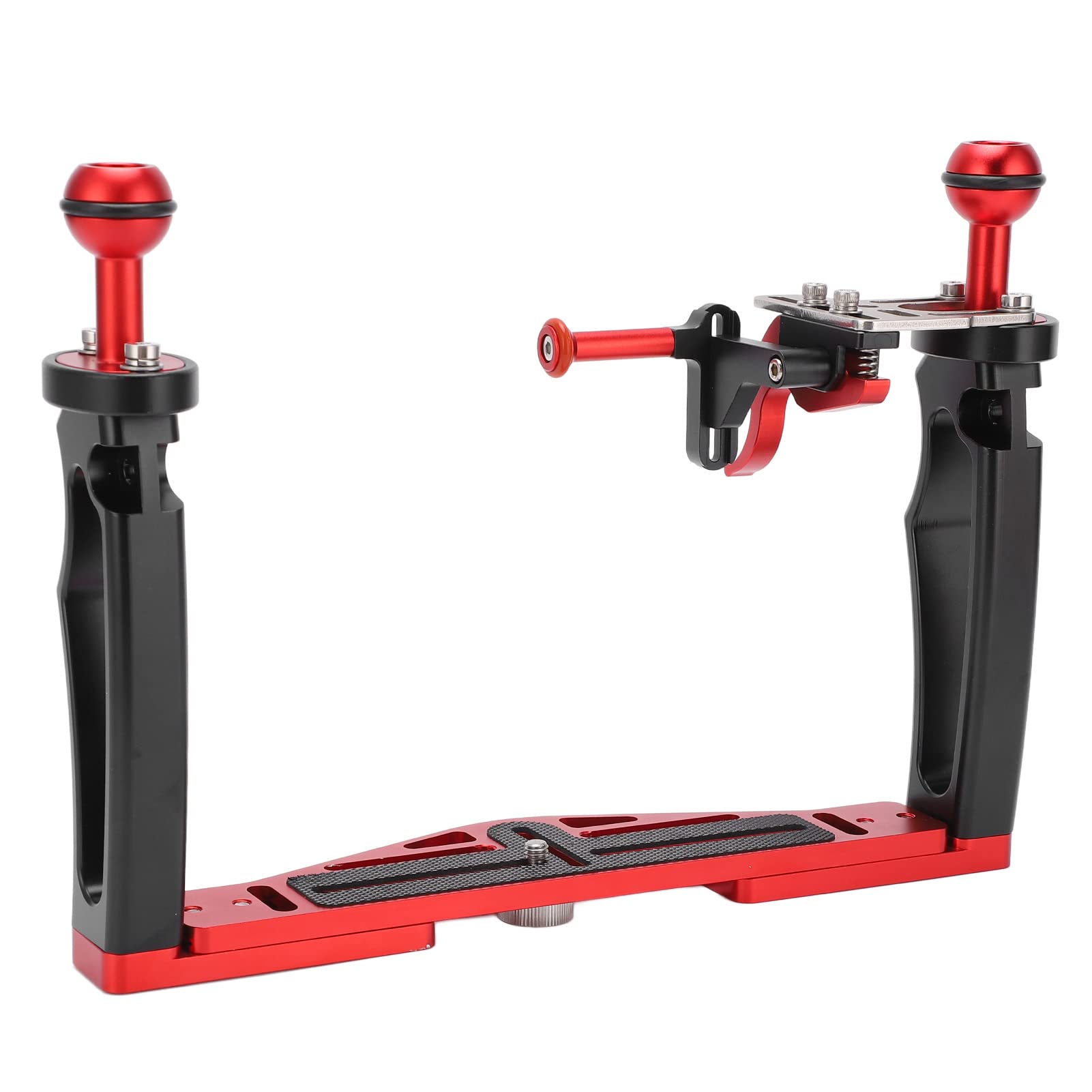 Zjchao Camera Stabilizer, Aluminum Alloy With Stable Performance Dual Handle Tray Stabilizer Rig Dual Handle Tray Stabilizer For Underwater Camera