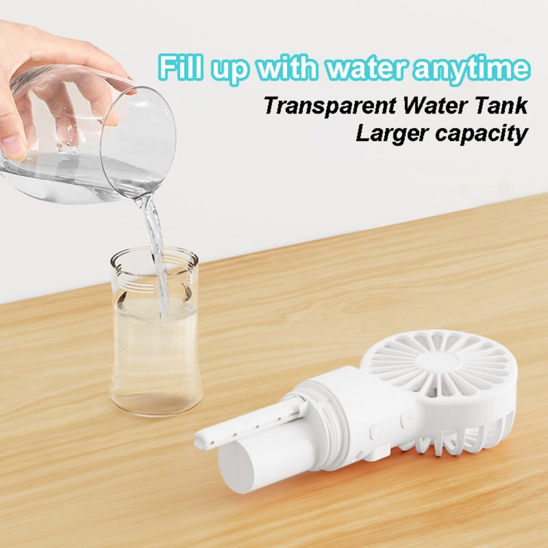 Handheld Misting Fan, Multi-Purpose For Portable Mini Mister Neck Fan, 1500Mah Desk Fan, 4 Speed