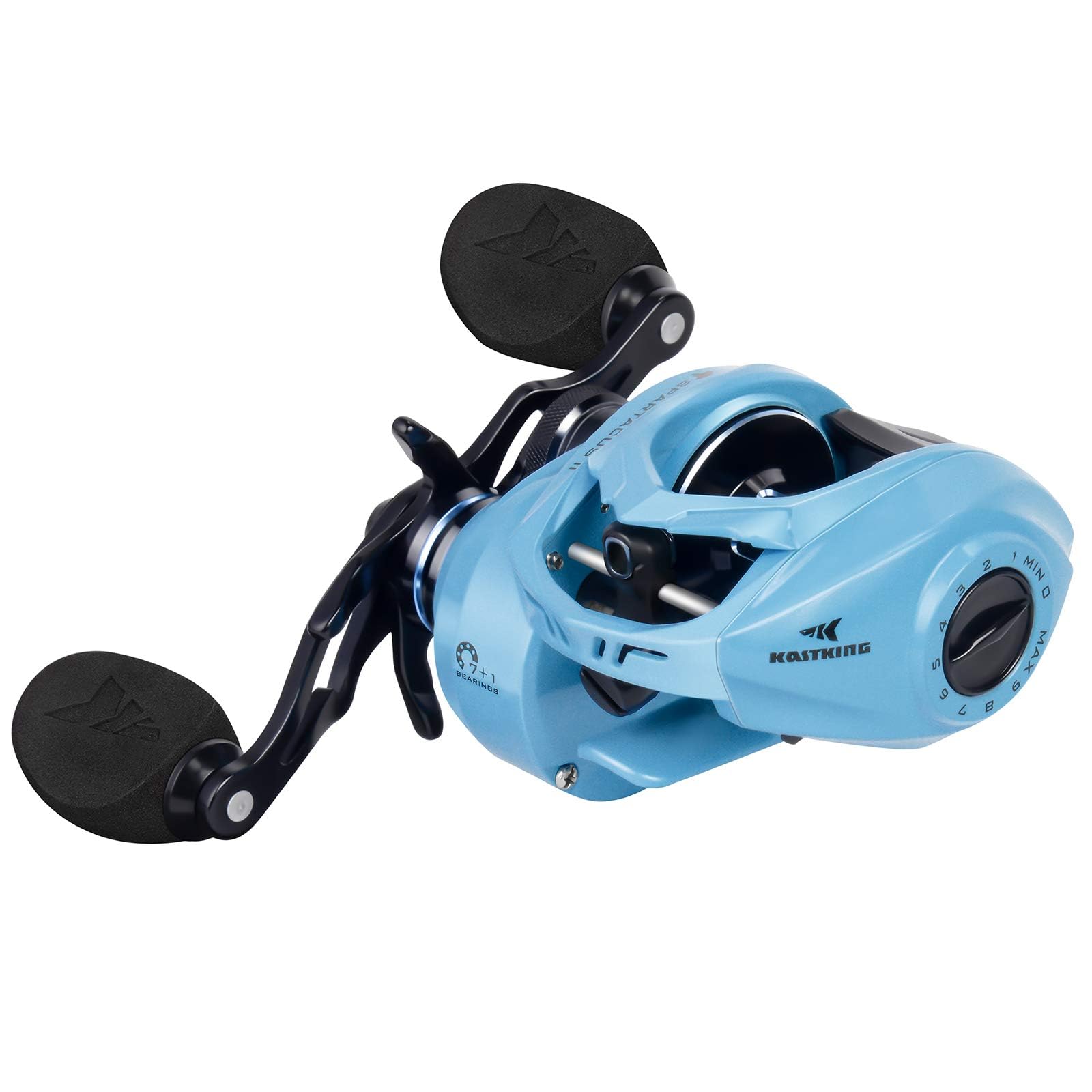 Kastking Spartacus Ii Baitcasting Fishing Reel, 6Oz Ultralight Baitcaster Reel, Super Smooth With 17.6 Lb Carbon Fiber Drag, 7.2:1 Gear Ratio, 39Mm Palm Perfect Lower Profile Design