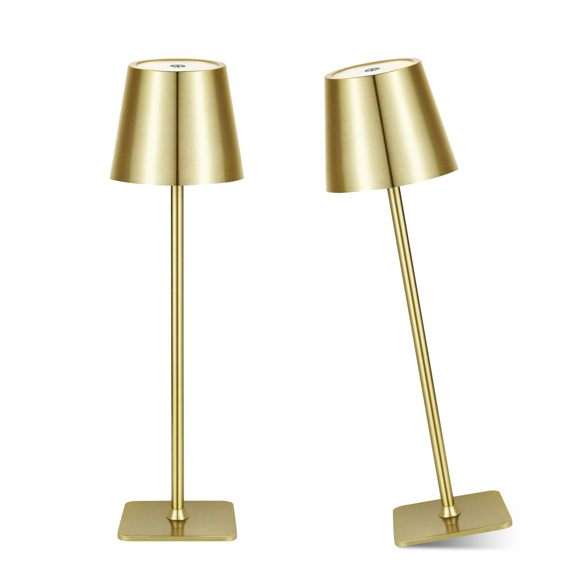 Rytabee 2 Pack Rechargeable Table Lamps,Cordless Lamp With 5500Mah Battery Operated,Portable Indoor/Outdoor Table Lamp For Patio Restaurant Home Dinner Dining Kitchen,Waterproof & Wireless