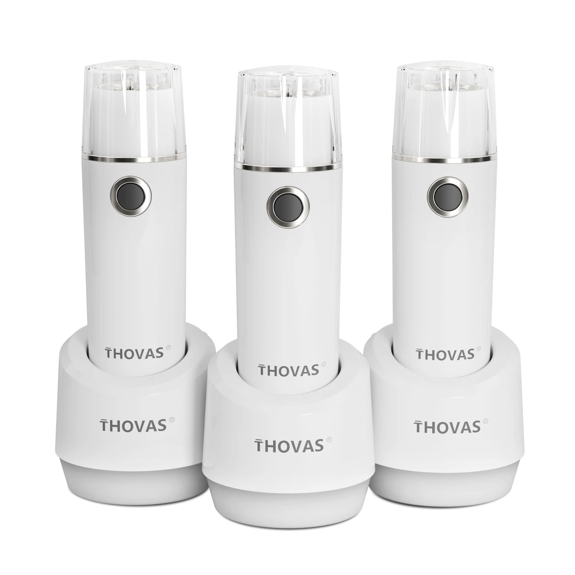 Aosbet Thovas Emergency Led Flashlight, Power Failure Light, Plug-In Flashlight For Home, Rechargeable Power Failure Flashlights, Handheld Lights Perfect For Hurricane, Survival Kits Emergencies 3 Pack