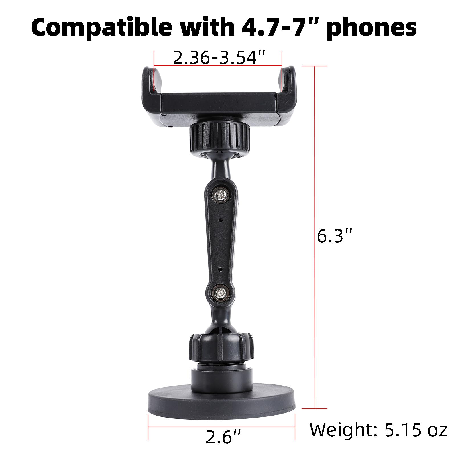 Fpn Gym Magnetic Phone Holder Mount Attach To Metal Surface, 360° Rotatable Heavy Duty Magnet Phone Mount For Gym Workout Record, Compatible With Iphone, Samsung, All Cell Phone