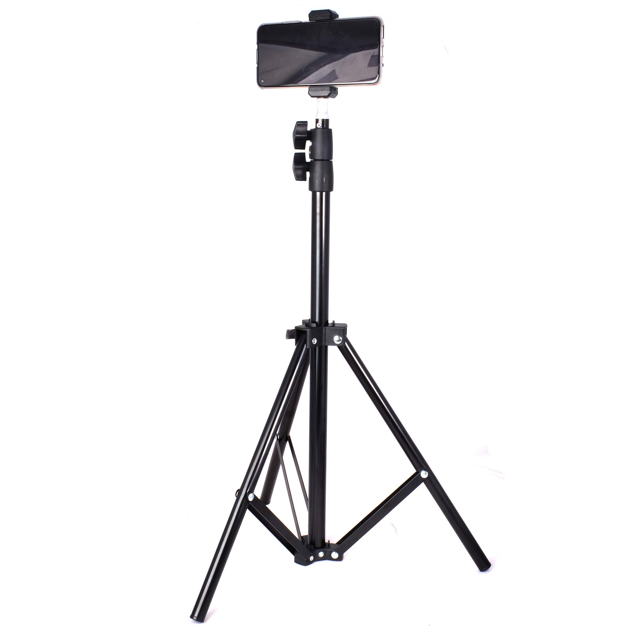 Riqiorod Light Stand, 7-Foot Photography Tripod Stand, Floor Selfie Ring Light Support For Studio, Umbrella, Backdrop, Led Panel, Speedlite Flashes, Reflector, Strobes, Video Lights