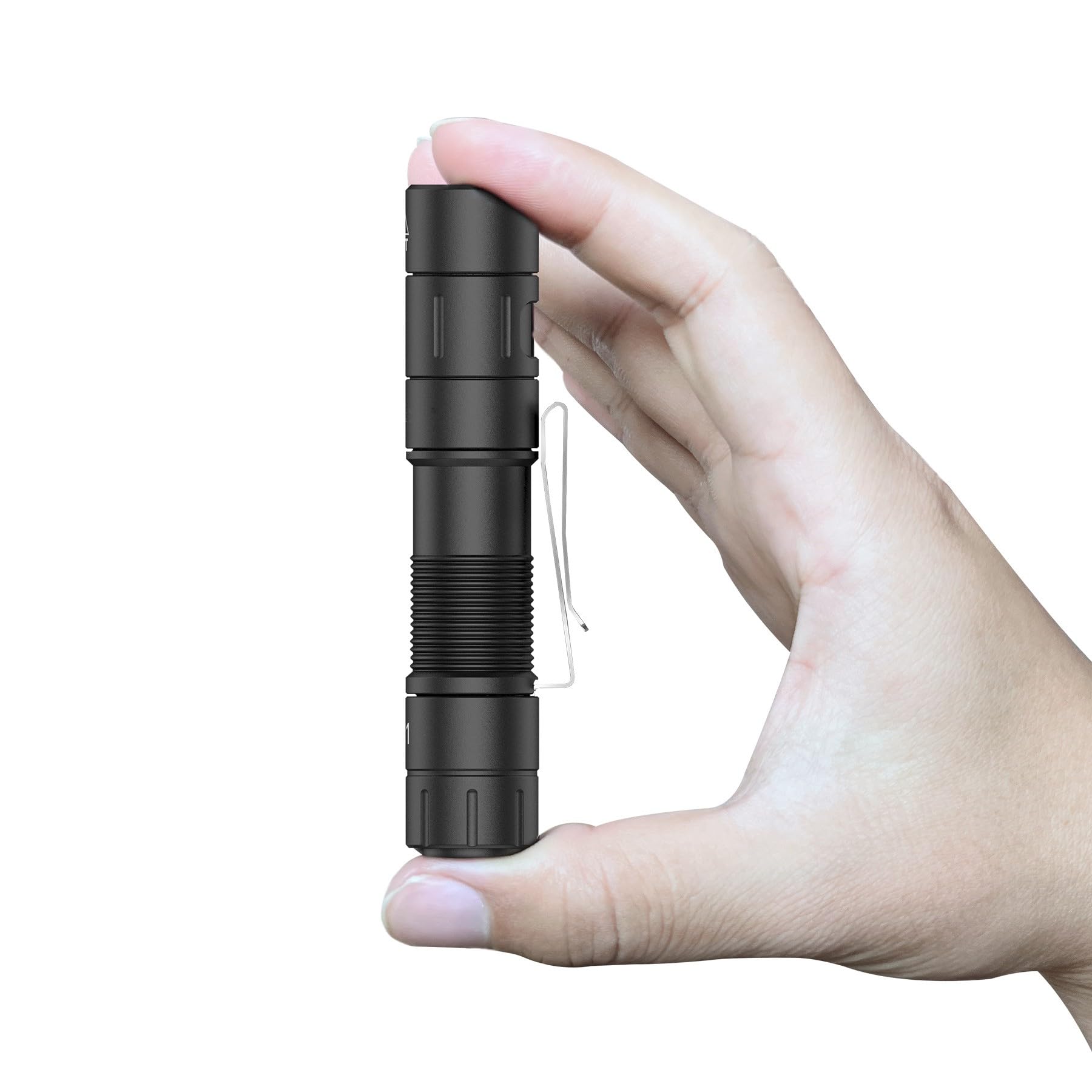 Fzh S21 Rechargeable Led Flashlight 880 Lumen Mini Edc Tail Switch Flashlight (Powered By Usb Rechargeable Battery), Slim Pocket Flash Light With On/Off Locking Mode For Camping, Outdoor, Emergency