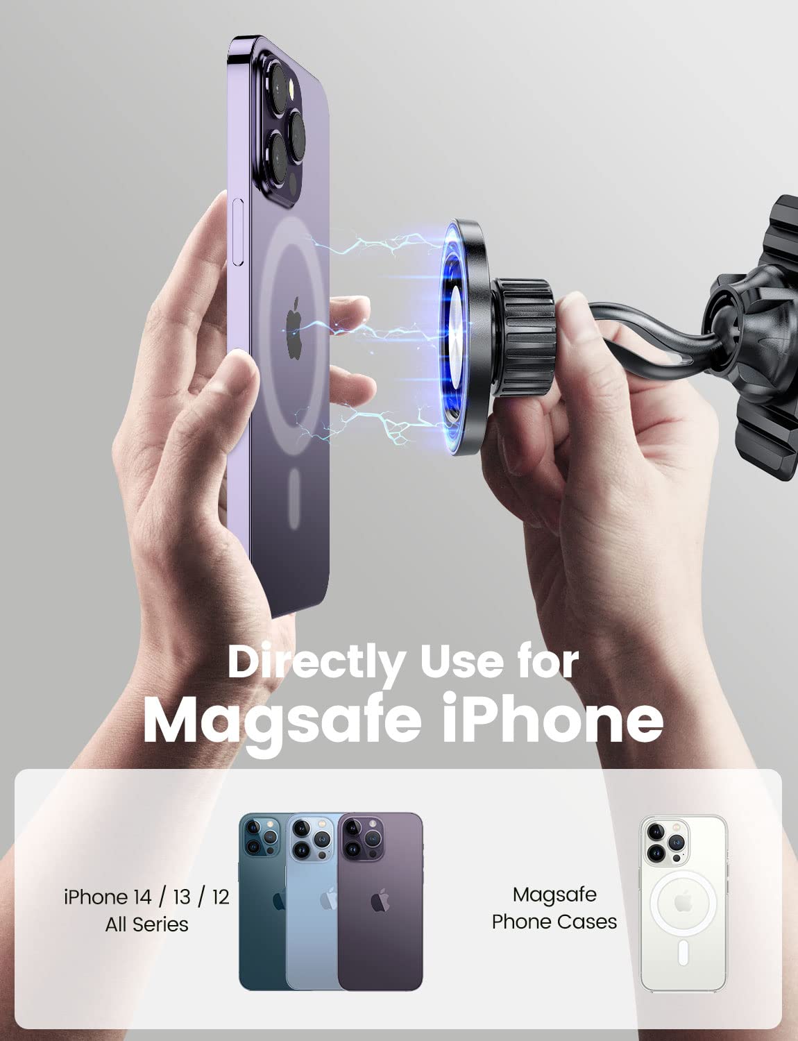 Esamcore Magnetic Phone Holder For Car, Iphone Magsafe Car Mount Strong Phone Magnet For Car Dashboard Cell Phone Holders For Your Car Fits Mag Safe Iphone 16/15/ 14/13 Pro Max Mini