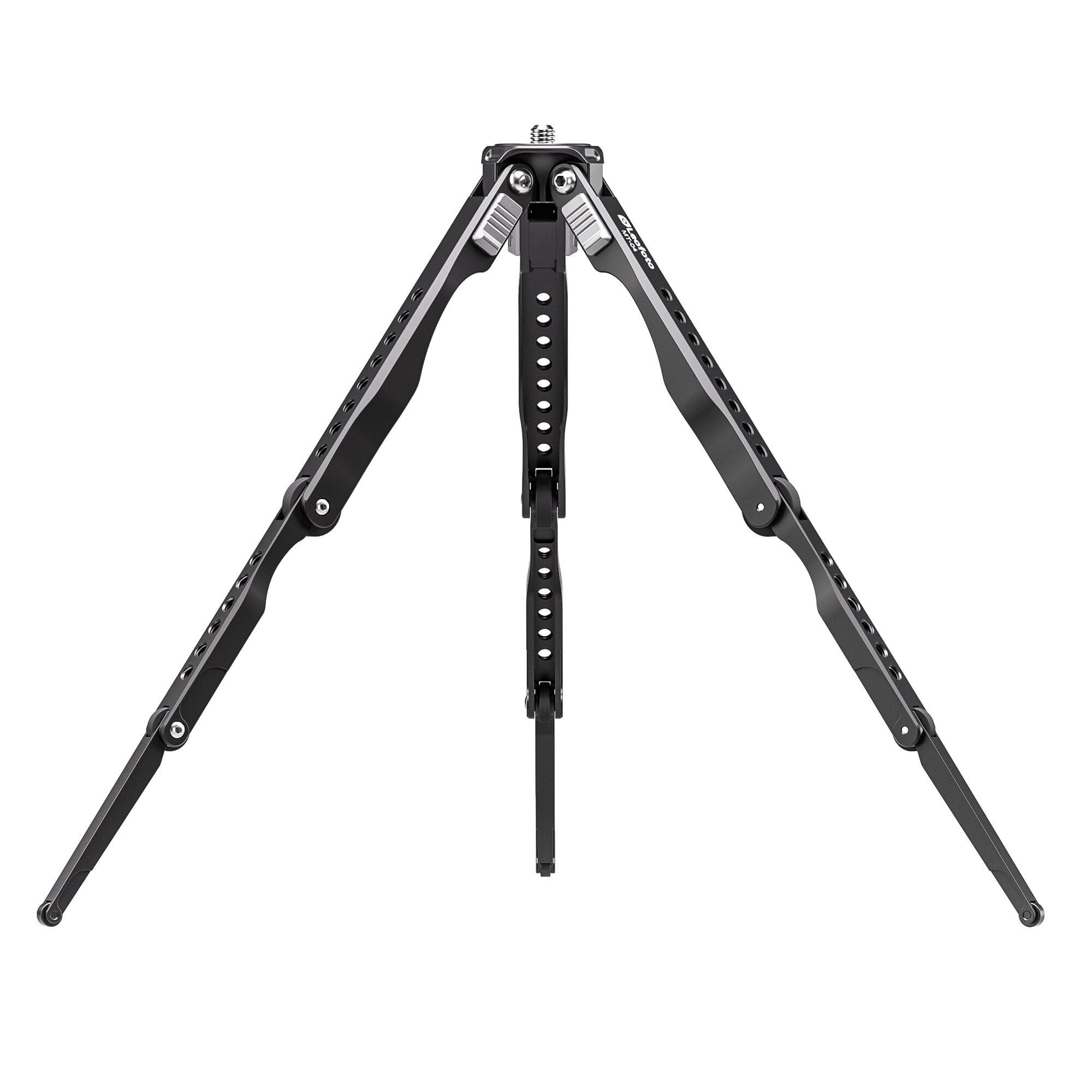 Leofoto Mt-04 Tabletop Tripod, Aluminum Mini Tripod, 3 Leg Sections, Foldable Leg, Portable And Compact, 1/4" Accessories Thread, 3/8" Mounting Stud (Mt-04)