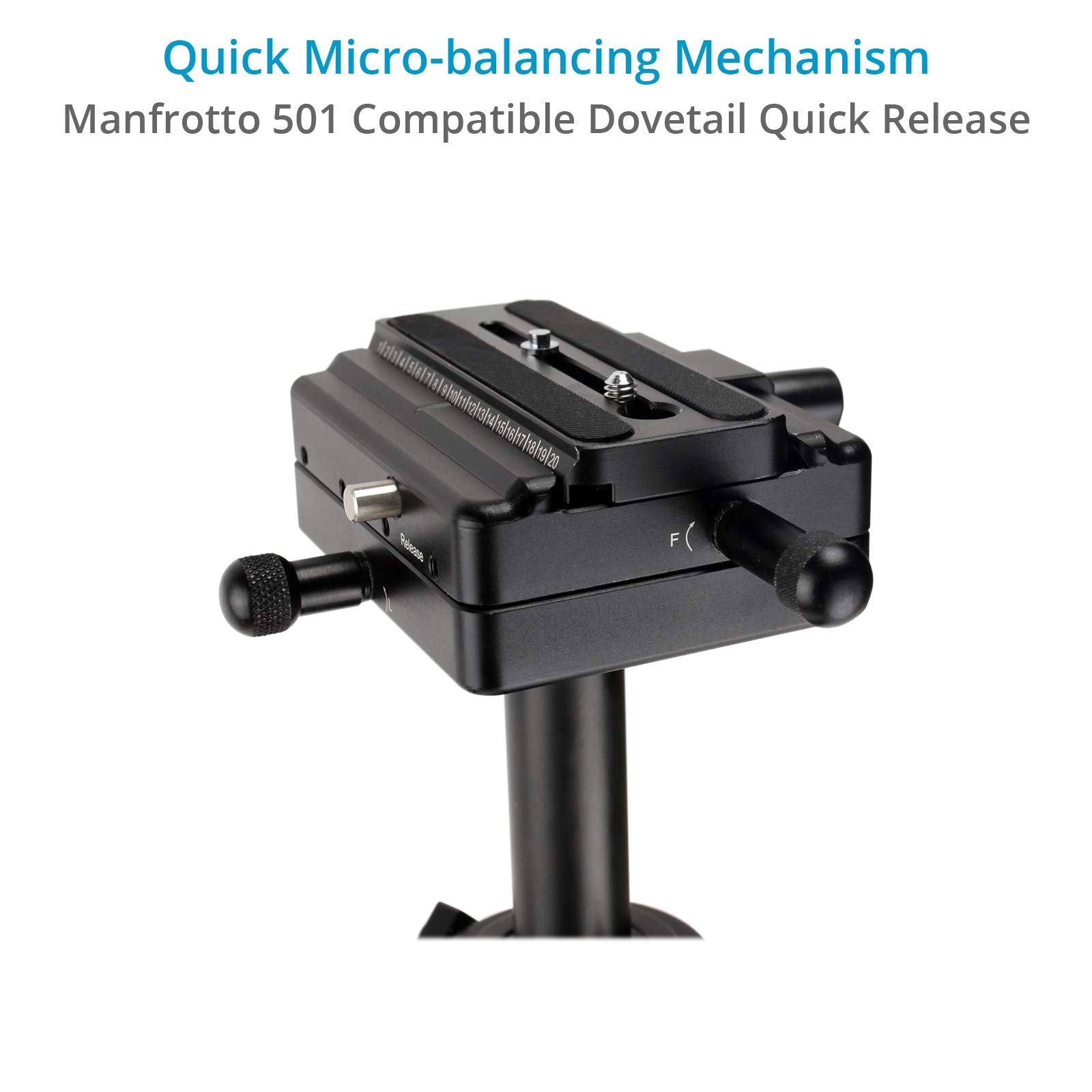 Flycam Redking Quick Balancing Video Camera Stabilizer With Dovetail Quick Release (Flcm-Rk)  Professional Cnc Aluminum Camera Stabilizer For Dslr Bmcc Sony Nikon Dv Camcorders Up To 7Kg/15.4Lb + Bag