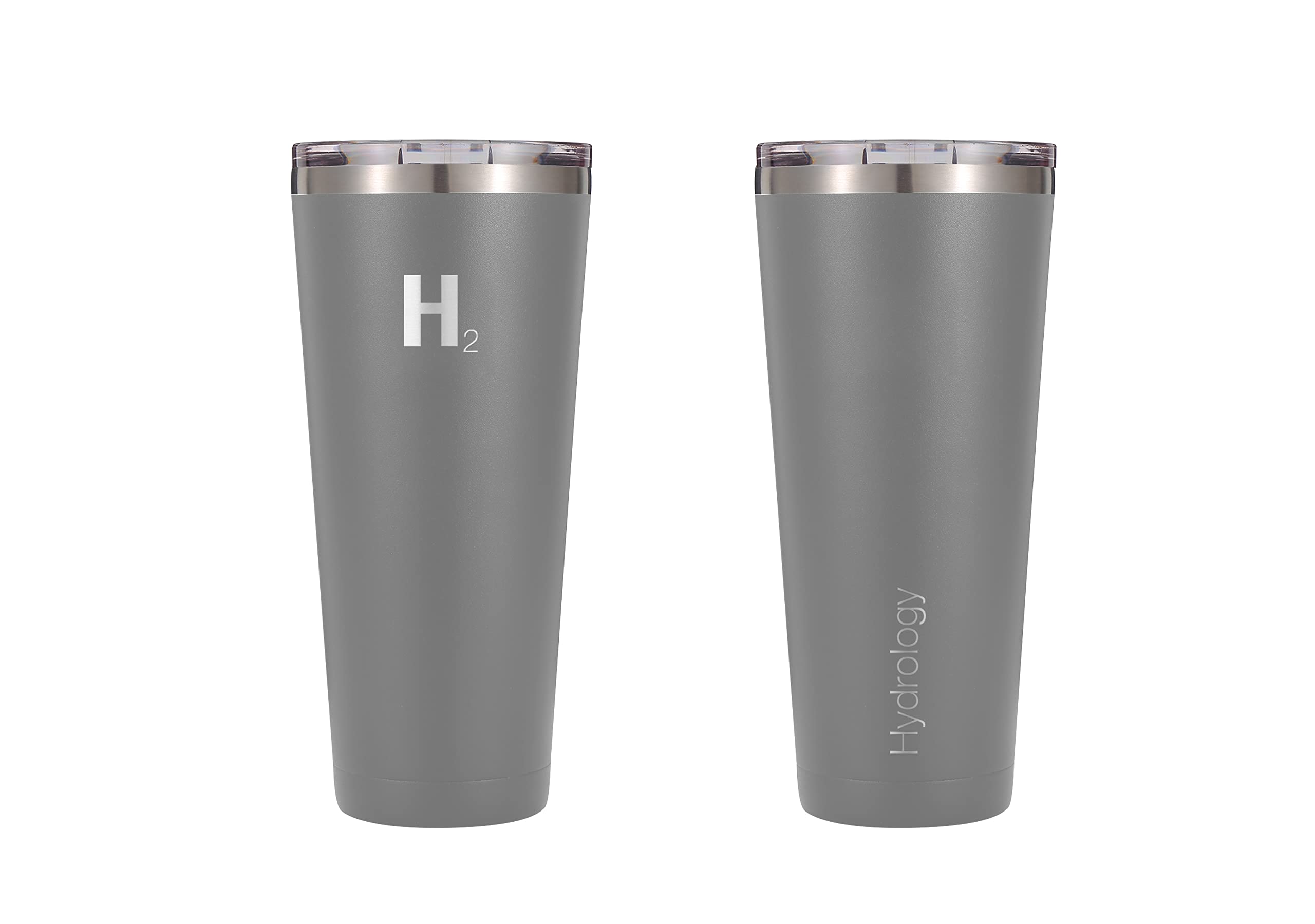 H2 Hydrology Classic Tumbler  Tumbler With Lid And Four Straws  Double Wall Vacuum Insulated