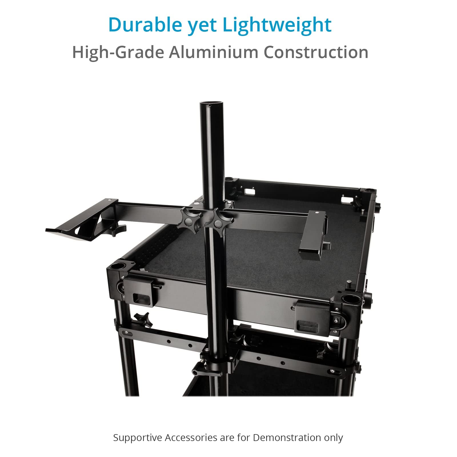 Proaim Dual Tripod Holder For Camera Cart. Holds Two Full-Size Tripods Up To 50Kg/110Lb. Compatible With Atlas V2 & Victor Series Carts. 1.5" / 38Mm Mast Attachment (Vctr-Th)