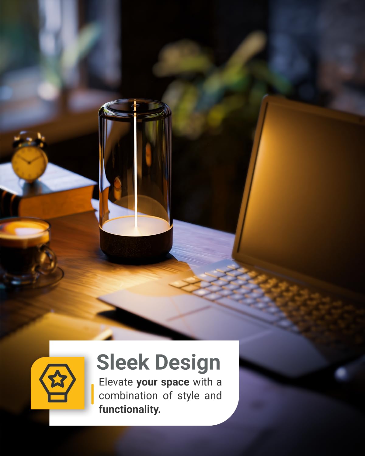 Sunco Lighting Sunco Magnetic Filament Light Rechargeable Table Lamps Minimalist Flexible Led Camping Lamp Dimmable Cordless 1W 55 Lm 2700K Soft White 3-Step Dimming 10%-100% Usb-C Rechargeable 2 Pack.