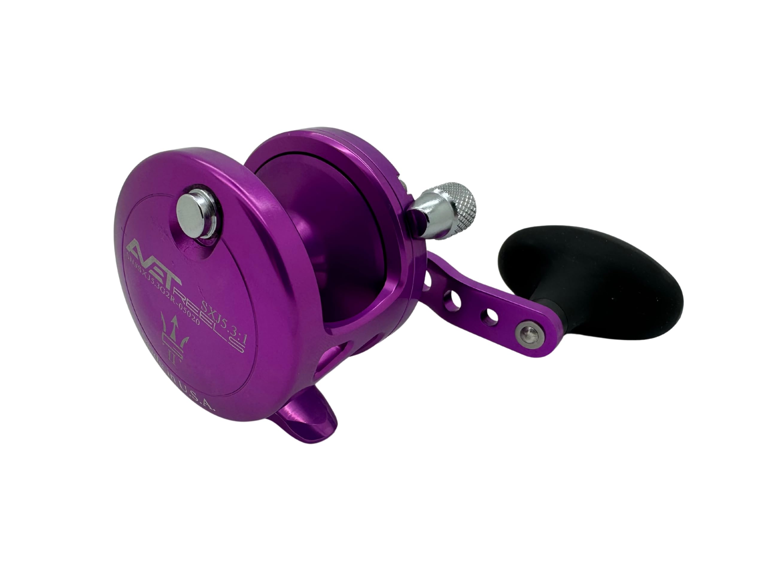 Avet Sxj 5.3 G2 Ngp Single Speed Reel Purple Rh (No Glide Plate)