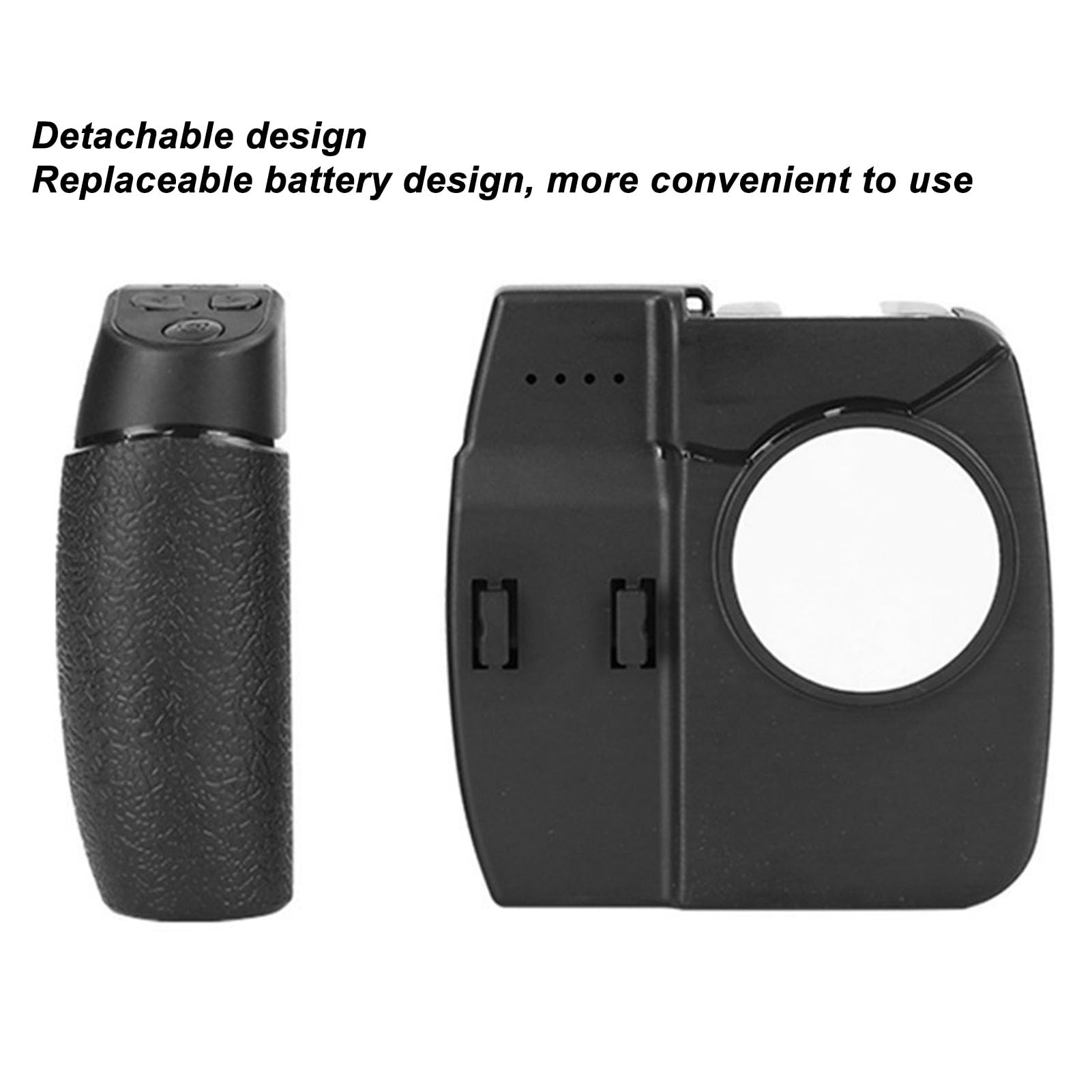 Gowenic Camera Shutter Grip, Anti Shake Smartphone Handle With Smart Fill Light, Long Life Period, For Wide Compatibility (Black)