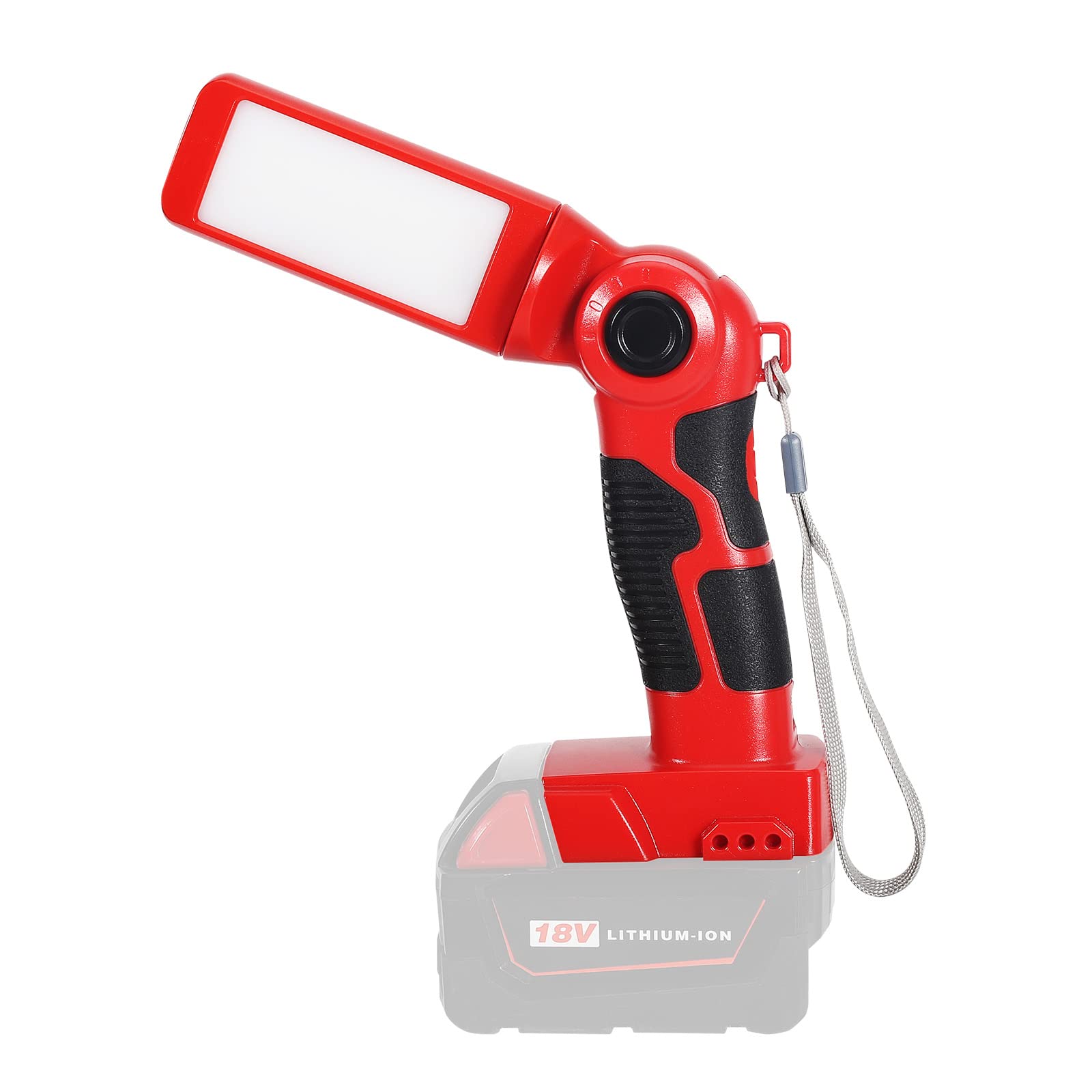 Yex-Bur Led Work Light Torch Compatible With Milwaukee 18V Battery, 12W 1000Lm Flashlight With Usb-A Charging Port Portable Outdoor Indoor Lights For Workshop,Garage,Camping,Emergencies