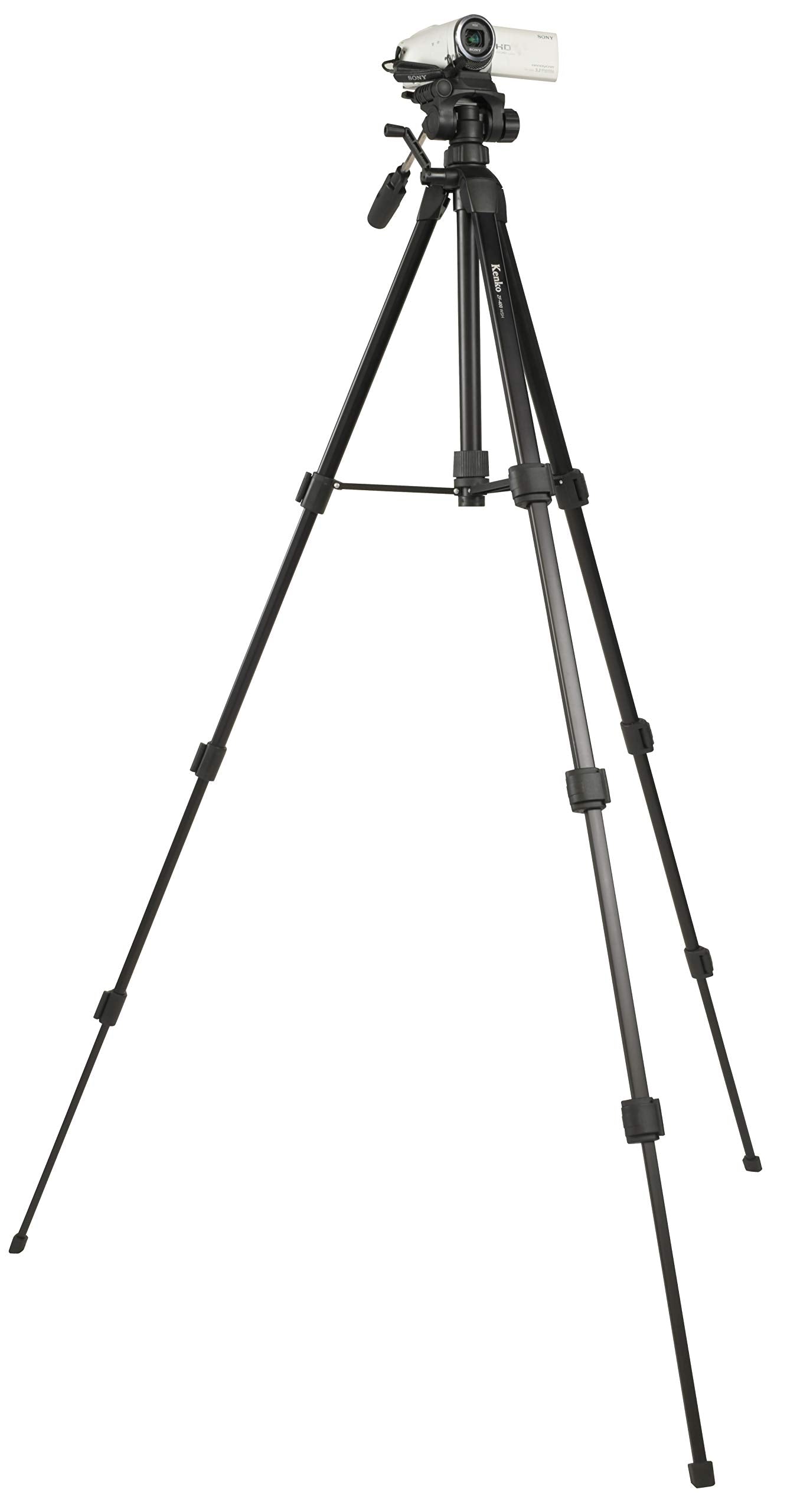 Kenko Zf-400Wsh 520291 Tripod With Smartphone Holder, 4 Tiers, Quick Shoe Type, Maximum Load Capacity 4.4 Lbs (2 Kg)