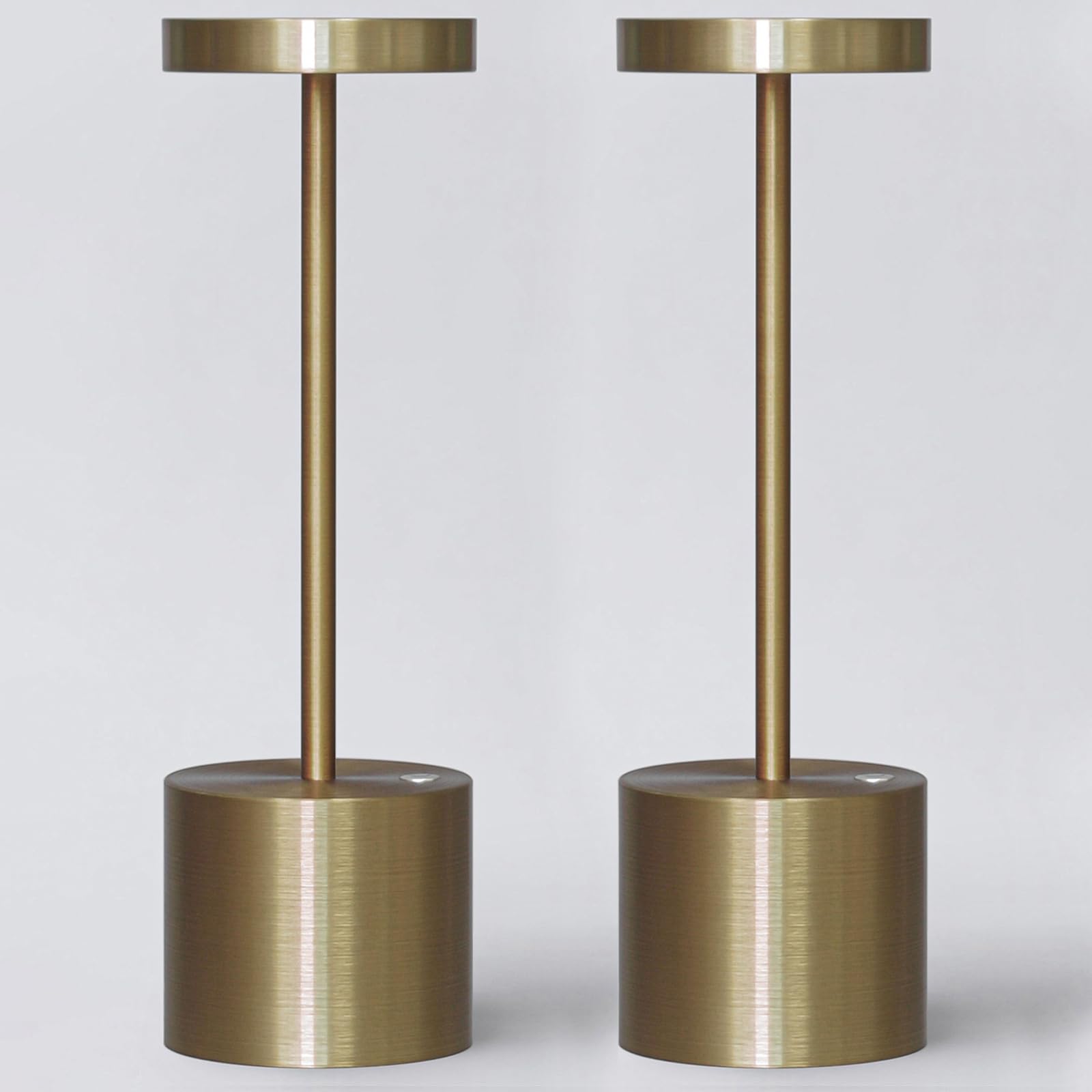 Barryca Cordless Table Lamp Rechargeable, Outdoor Portable Led Battery Operated, Ip54, Dimmable, For Restaurant Outside Dining Bar Patio Party Cocktail (2 Pack Bronze)