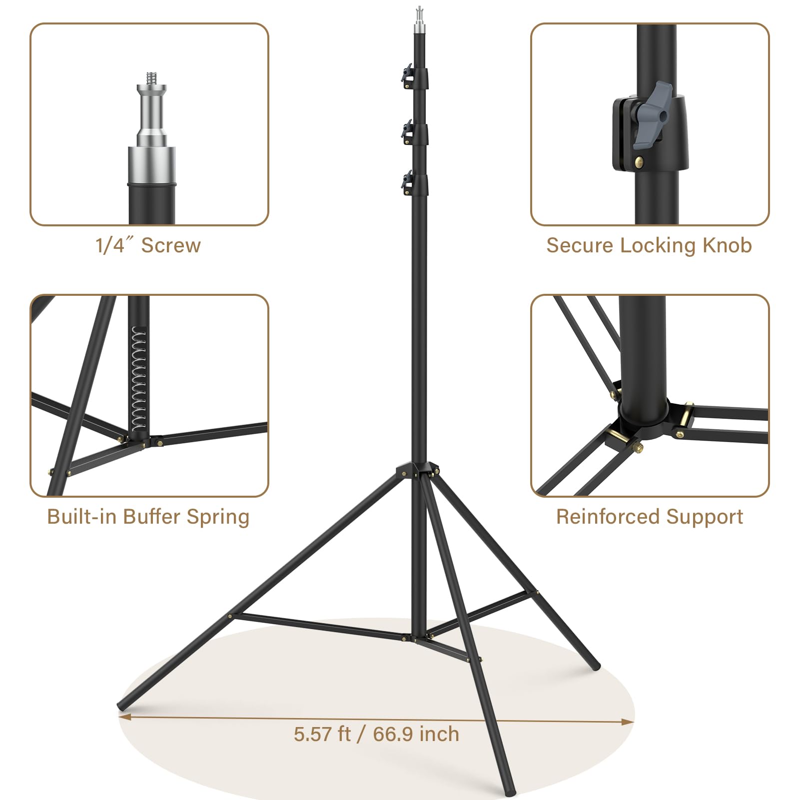 Sdfghj 16.4' Sky High Tripod Tall Video Camera Sports Tripod Stand, 16.4Ft/197Inch/500Cm Heavy Duty Photography Light Stand For Filming Recording Gopro Sport Game Photo