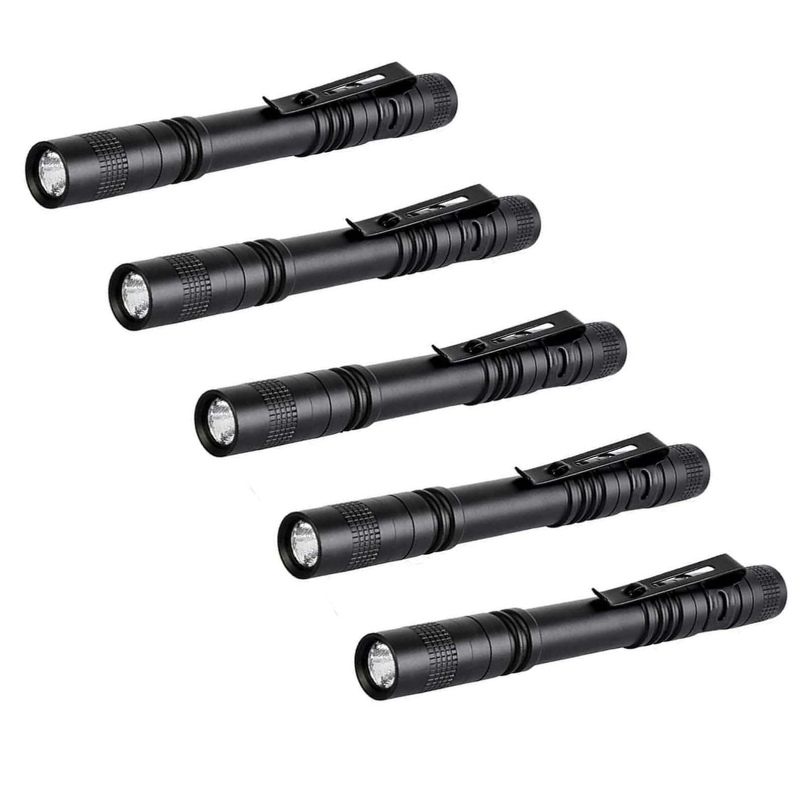 Decaker Pen Flashlight,Led Pocket High Lumen Pen Light Flashlights With Clip,5-Pack