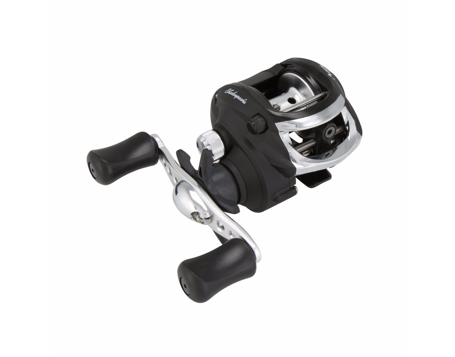 Shakespeare Agility Low Profile Baitcast Fishing Reel, Right Handle Position, Multi-Disk Drag System, Brass Drive And Pinion Gears