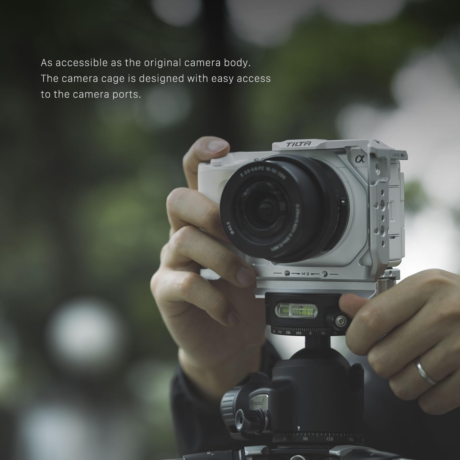 Tilta Half Camera Cage For Zv-E1 Lightweight Kit  Includes Half Cage, Top Handle, 1/4"-20 To Nato Adapter  Cold Shoe, Nato Rail, M3 And 1/4""-20 Threads Mounts  Silver