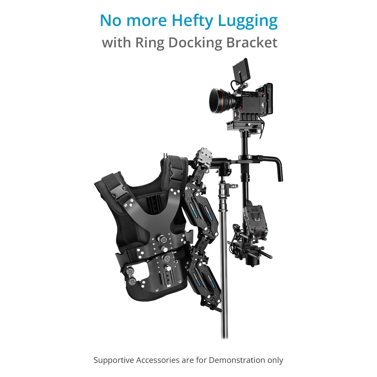 Proaim Ring Docking Bracket For Handheld Camera Stabilizers, Arm & Vest. Payload Capacity Up To 25Kg / 55.11Lb. (St-Rgdb-01)