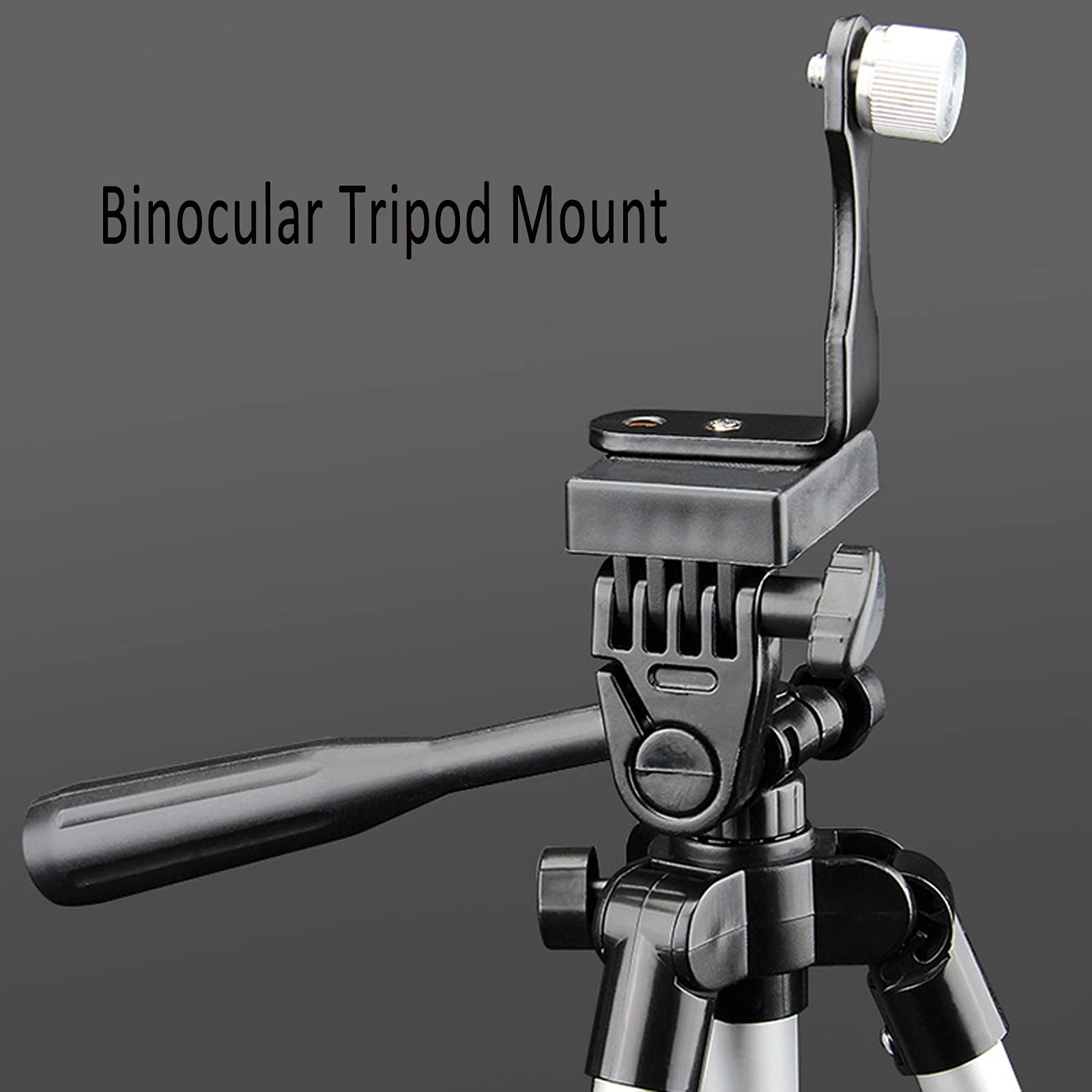 Agorizeo L-Type Binocular Tripod Adapter 1/4 Inch Screw Hole Mount Holder Versatile Tripod Attachment Metal Tripod Bracket Stable Tripod For Connecting Binocular Telescope And Camera Tripod