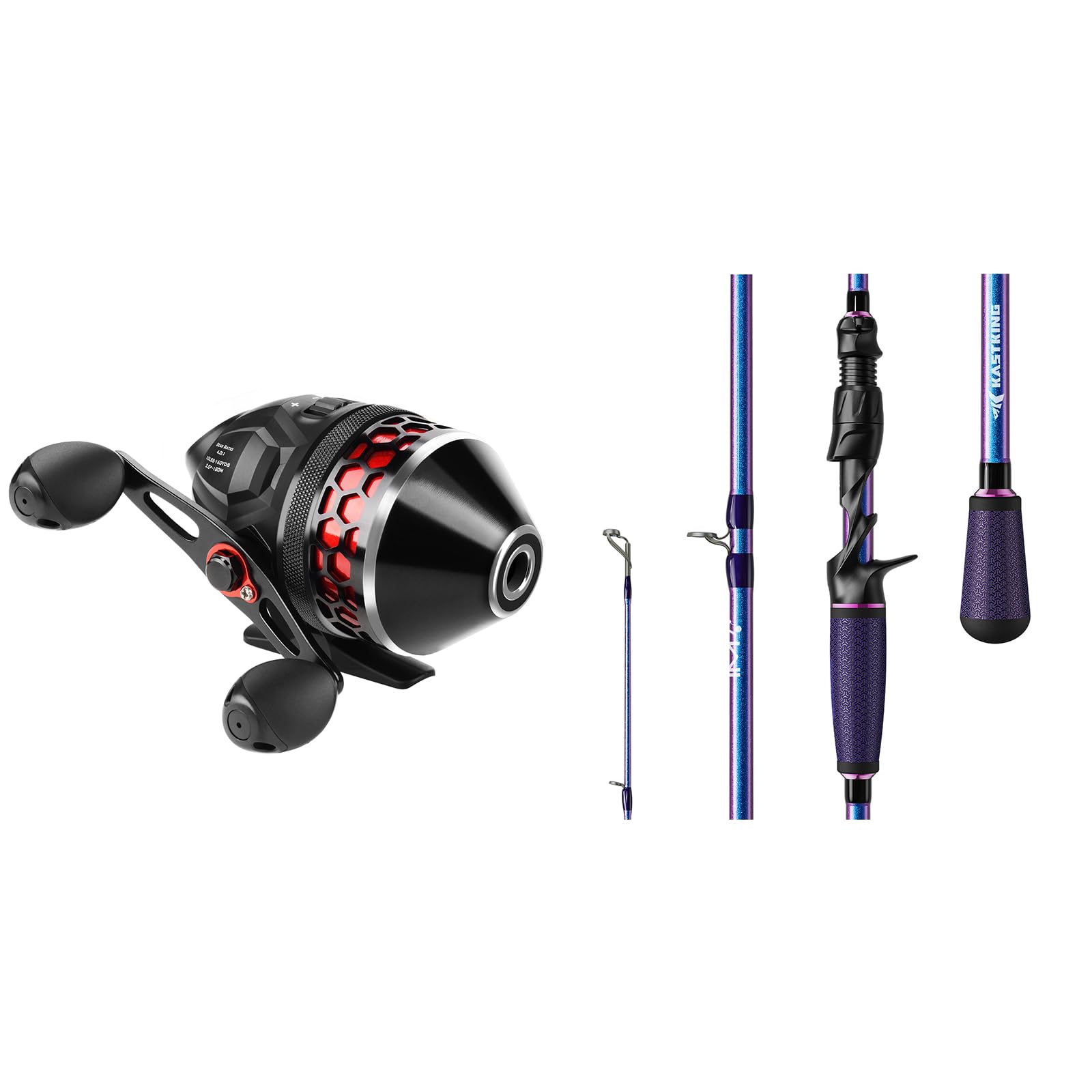 Kastking Brutus Spincast Fishing Reel, Royale Legend Pro Technique Bass Fishing Rods