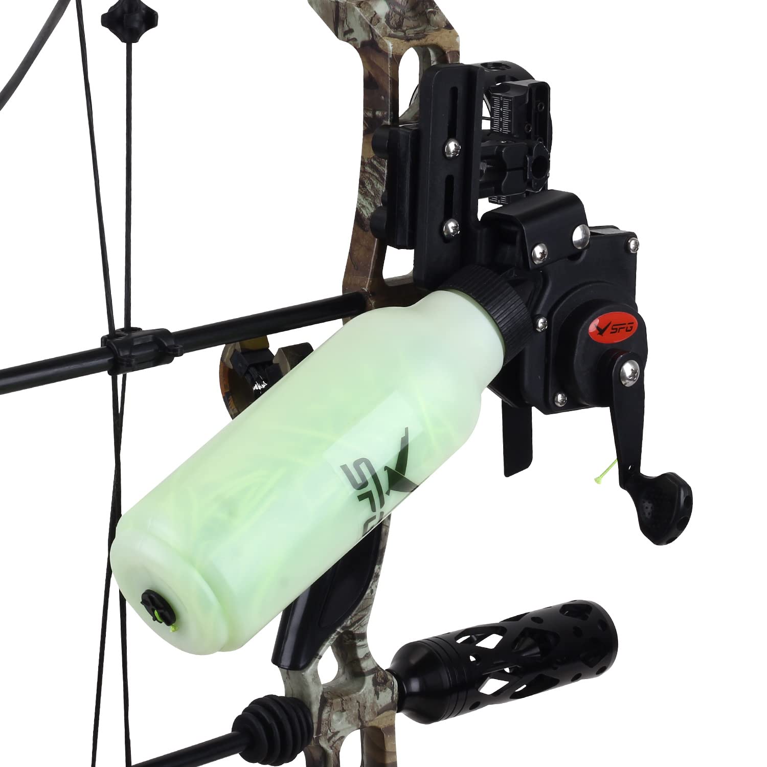 Fenjaner Archery Bowfishing Reel Hunting Bow Fishing Reel With 40M Fishing Rope For Compound And Recurve Bow