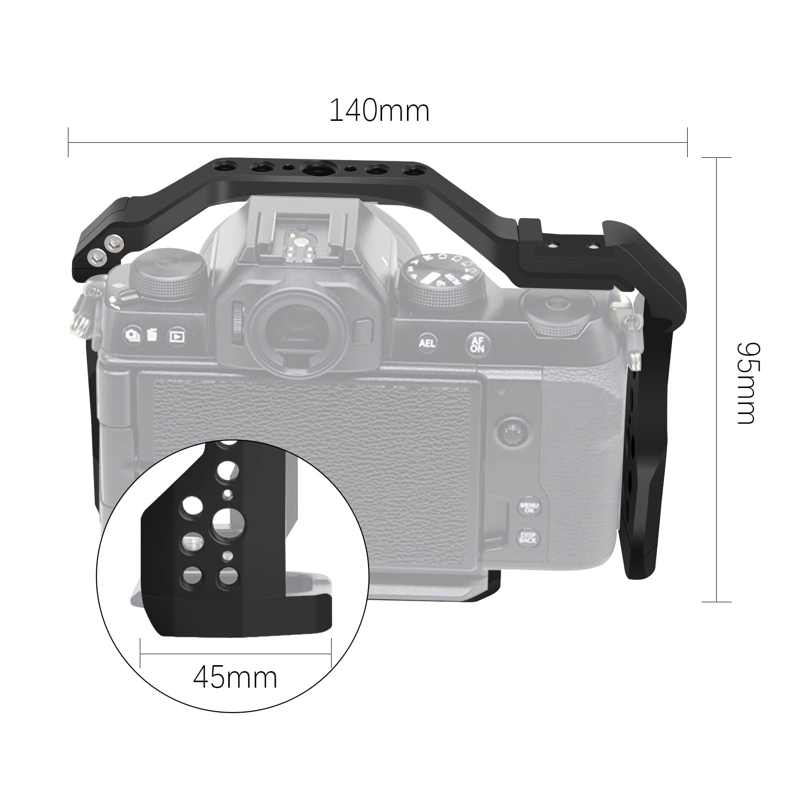Sunlytour Fuji Xs10 Camera Cage - Xs10 X-S10 Camera Cage Case