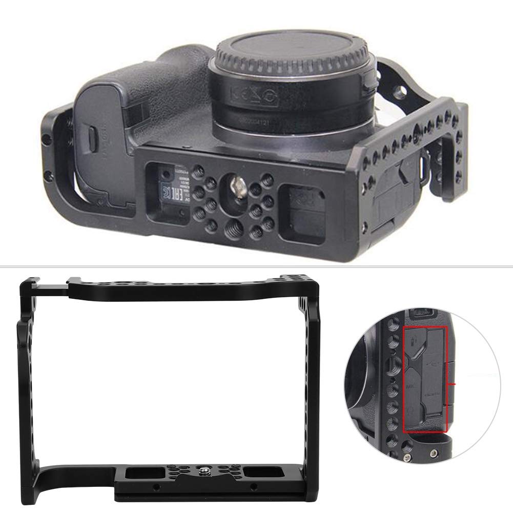 Cosiki Camera Cage, Camera Stabilizer 6X4.3X2In Black Aluminium Alloy Photography Extension Cage With Inner Hex Wrench For R Mirrorless Camera