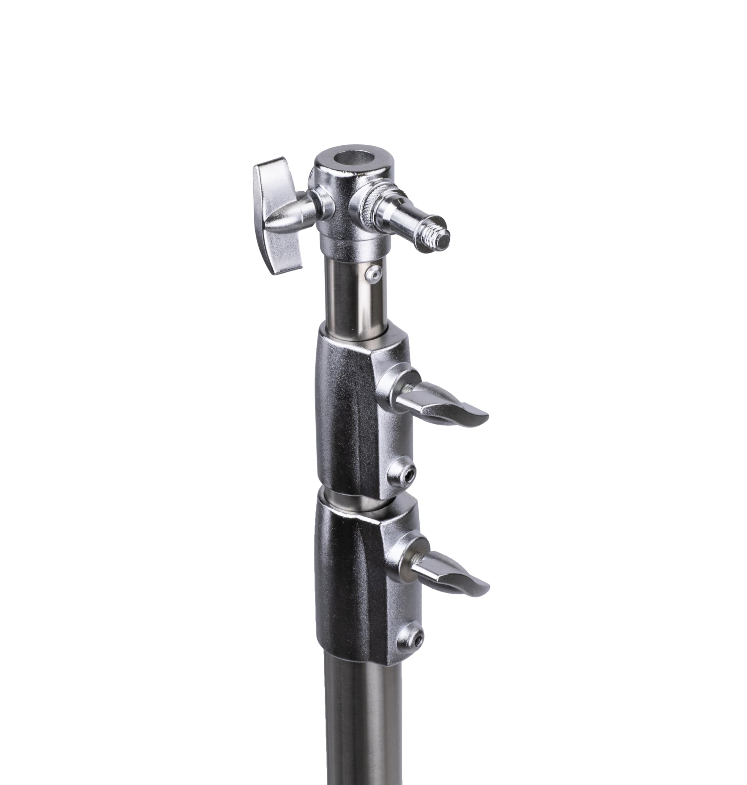 Reflex Camera Stainless Steel 9.2Ft/116 Inches Heavy Duty Studio Quality Telescopic Photography Light Stand, Spring Cushioned Design, Sturdy Tripod Base For Strobe,Led Video Light,Ring Light & Softbox