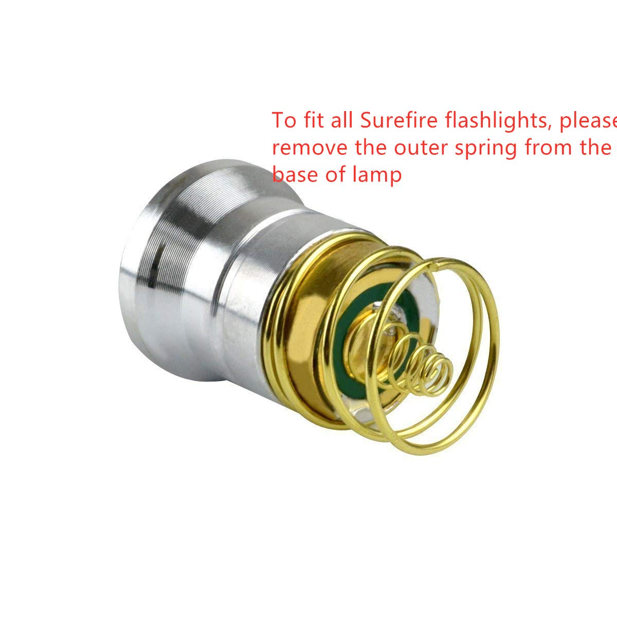 Bestsun Flashlight Bulb 26.5Mm Xpl-V6 Led 1300 Lumens 3.6V - 9V Single 1-Mode P60 Design Drop-In Module Flashlight Replacement Led Bulbs For Surefire,Hugsby, C2 Z2 6P 9P G3 S3 D2, Wf501B Wf502B