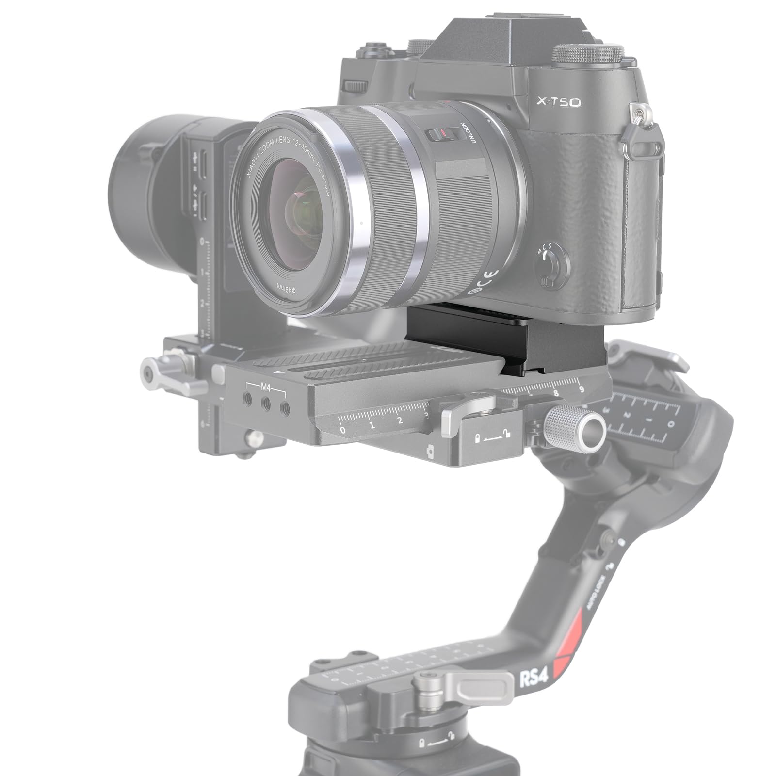 Focusfoto Upper Quick Release Baseplate For Dji Ronin Rs4/Rs4 Pro, Compatible With Rs3/Rs3 Pro/Rs2/Rsc2, Arca-Swiss Standard Tripod Ballhead, Black