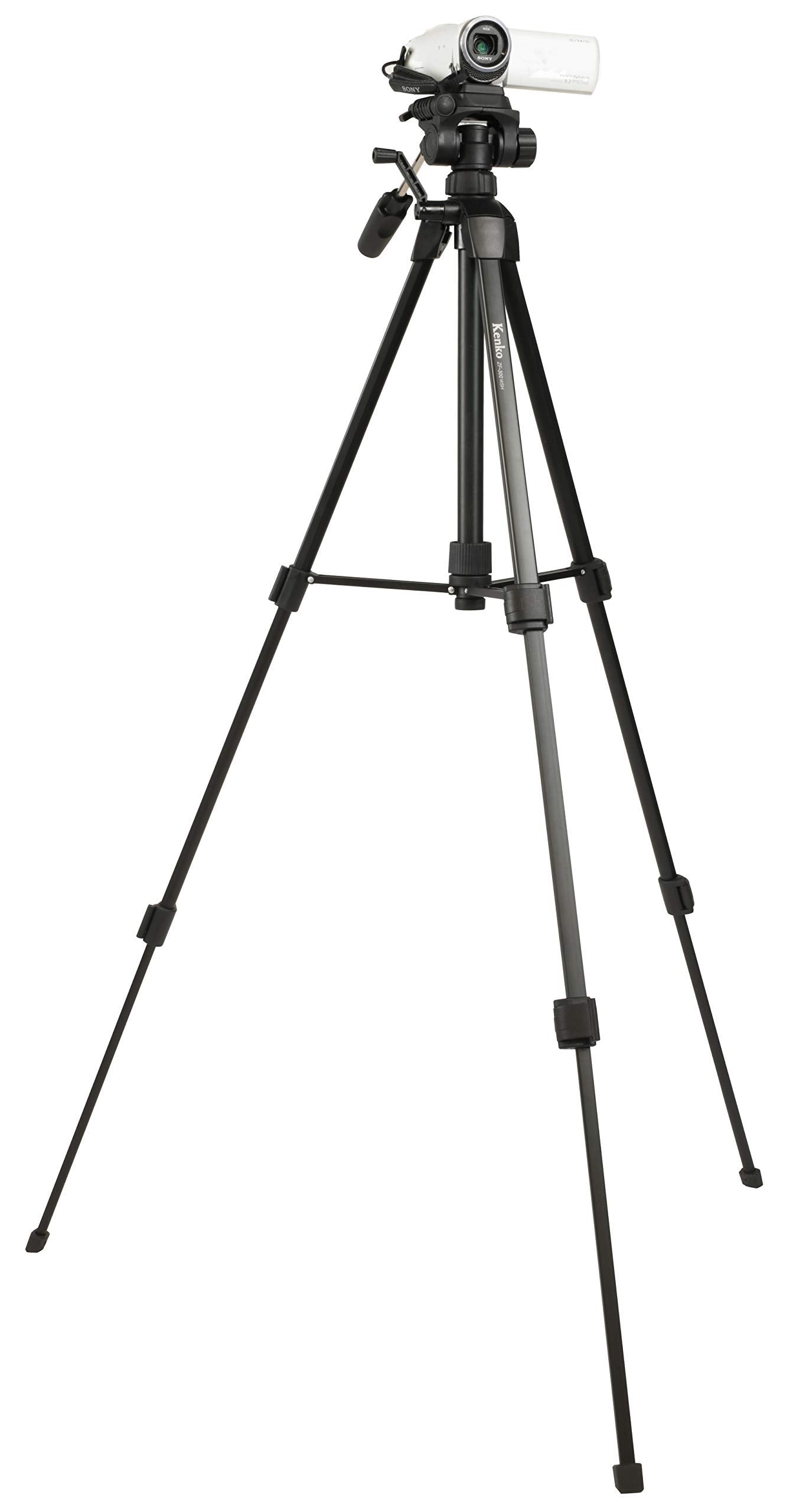 Kenko Zf-300Wsh Tripod With Smartphone Holder, 3 Tiers, Quick Shoe Type, Maximum Load Capacity 4.4 Lbs (2 Kg) 55