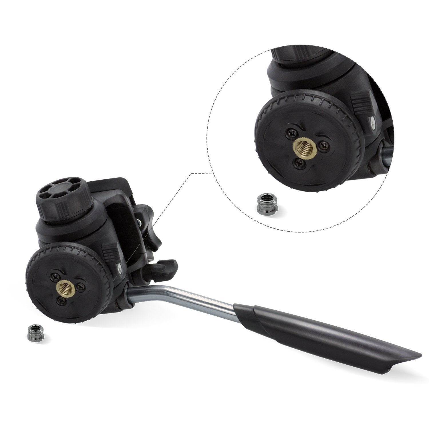 Ls Limo Studio Limostudio Limostudio Three Axis Angle Adjustable Dslr Camera Tripod Mount With Quick Release Plate For Professional Photo Video Shoots, Agg2445