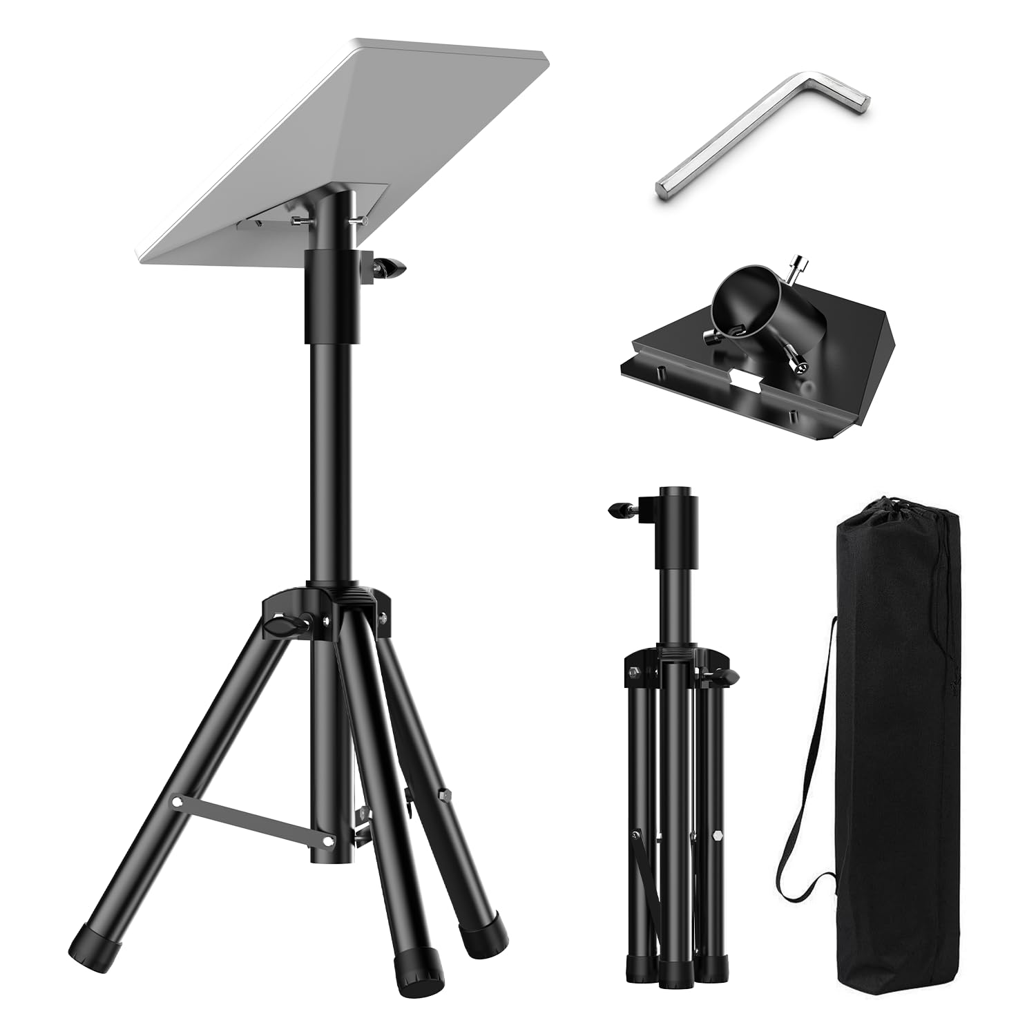 Veoev Starlink Mini Tripod Stand - Heavy Duty Adjustable Portable Mount For Outdoor Use, Compatible With Starlink Mini/V4, Ideal For Camping And Rv Travel