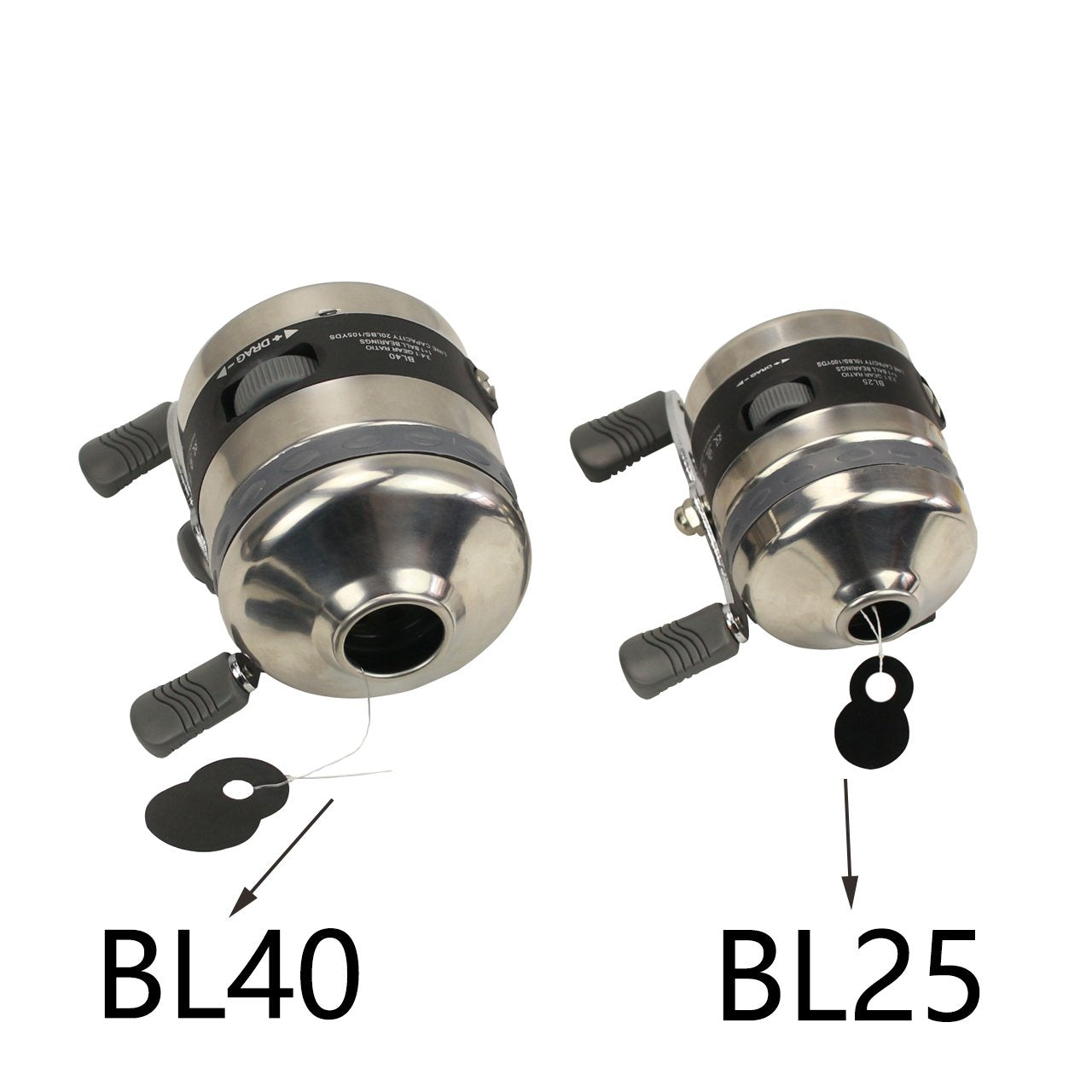 Sinoart Bowfishing Reel Seat Spincast Reel With Fishing Reel Seat Gear Right And Left Hand For Recvrve Compound Bow