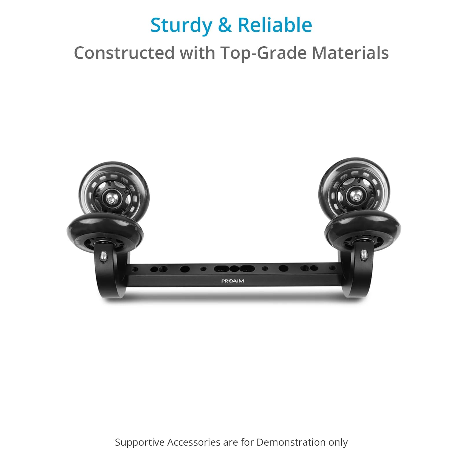 Proaim Polaris - Monorail Camera Slider Dolly With 2 X Pipe Clamps. Overhead Gimbal Rig. Fits Ø 38-48Mm Speed Rails. Payload: 30Kg/66Lb. Clamps To Baby/Junior Light Stands (P-Mnrl-01)