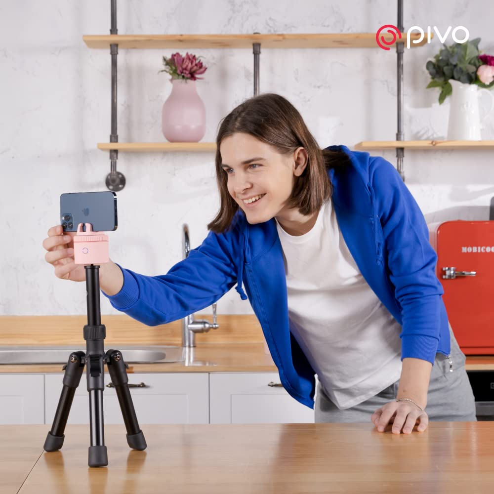 Pivo Tripod Mini 14-Inch Smartphone And Camera Extendable Compact Lightweight Aluminum Stand With Universal 1/4" Thread For Action Camera, Dslr & Pods