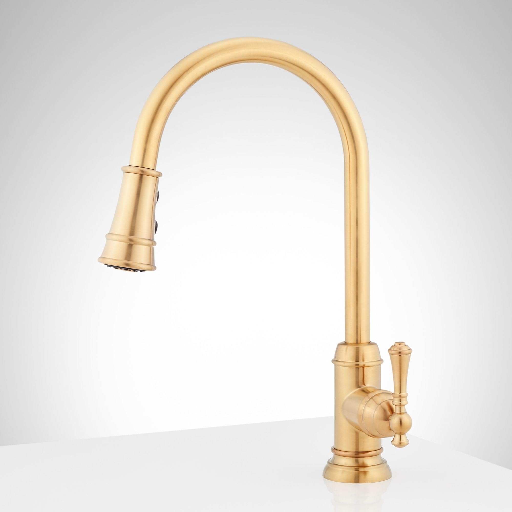 Signature Hardware 448172 Amberley 1.8 Gpm Single Hole Pull Down Kitchen Faucet
