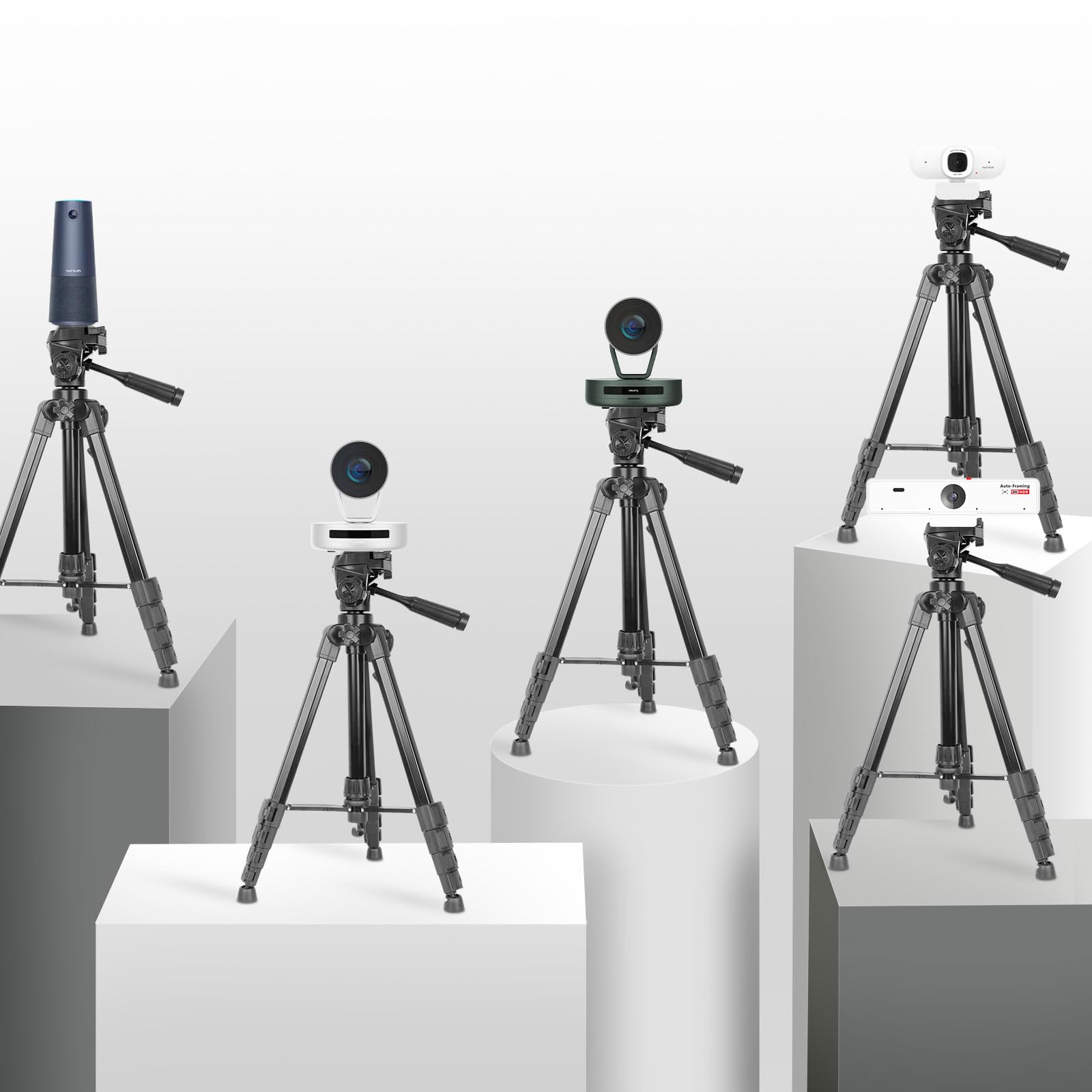 Nearstream Camera Tripod Stand, Travel Tripod With Tripod Bag, 51" Heavy Duty Tripod For Camera, Phone, Ring Light, Webcam, Camcorder, Projector, Max Load 11Lb