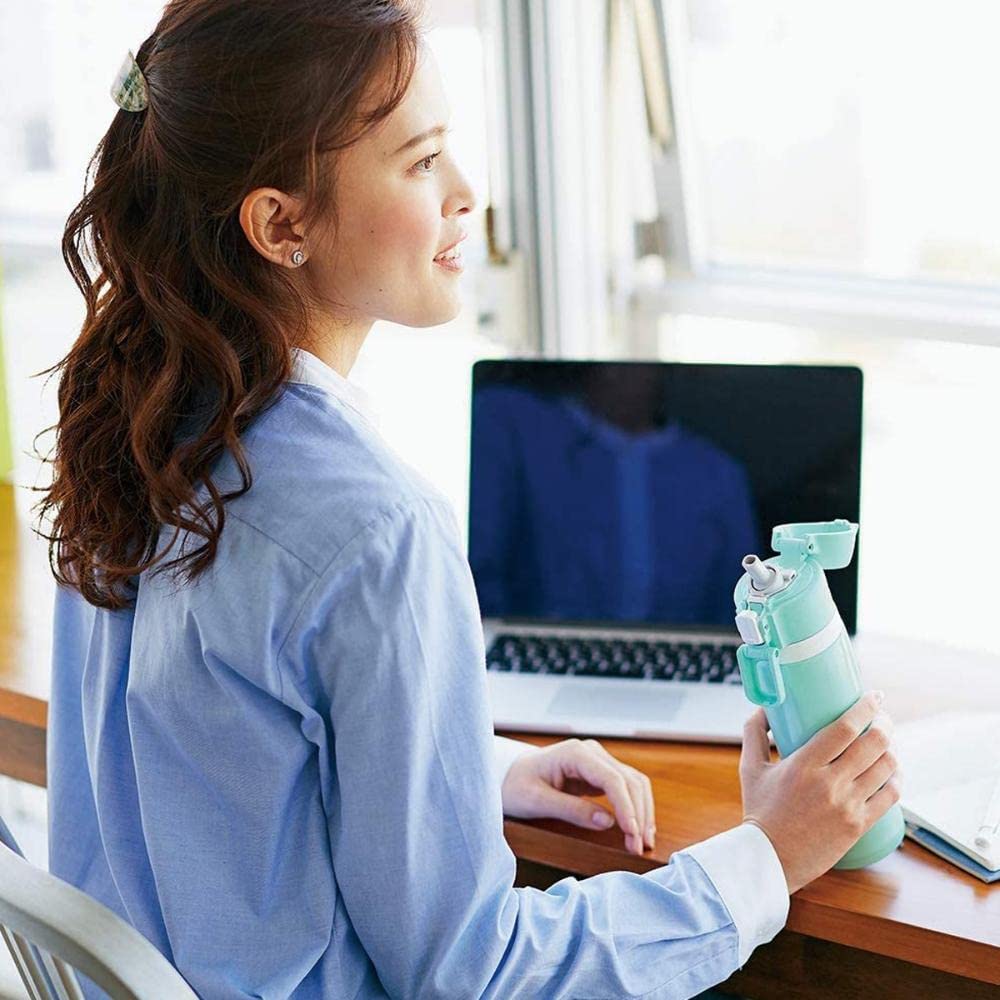 Zojirushi Sd-Cs50-Gm Direct Drinking Water Bottle, Sports Type, Stainless Steel, Straw Bottle