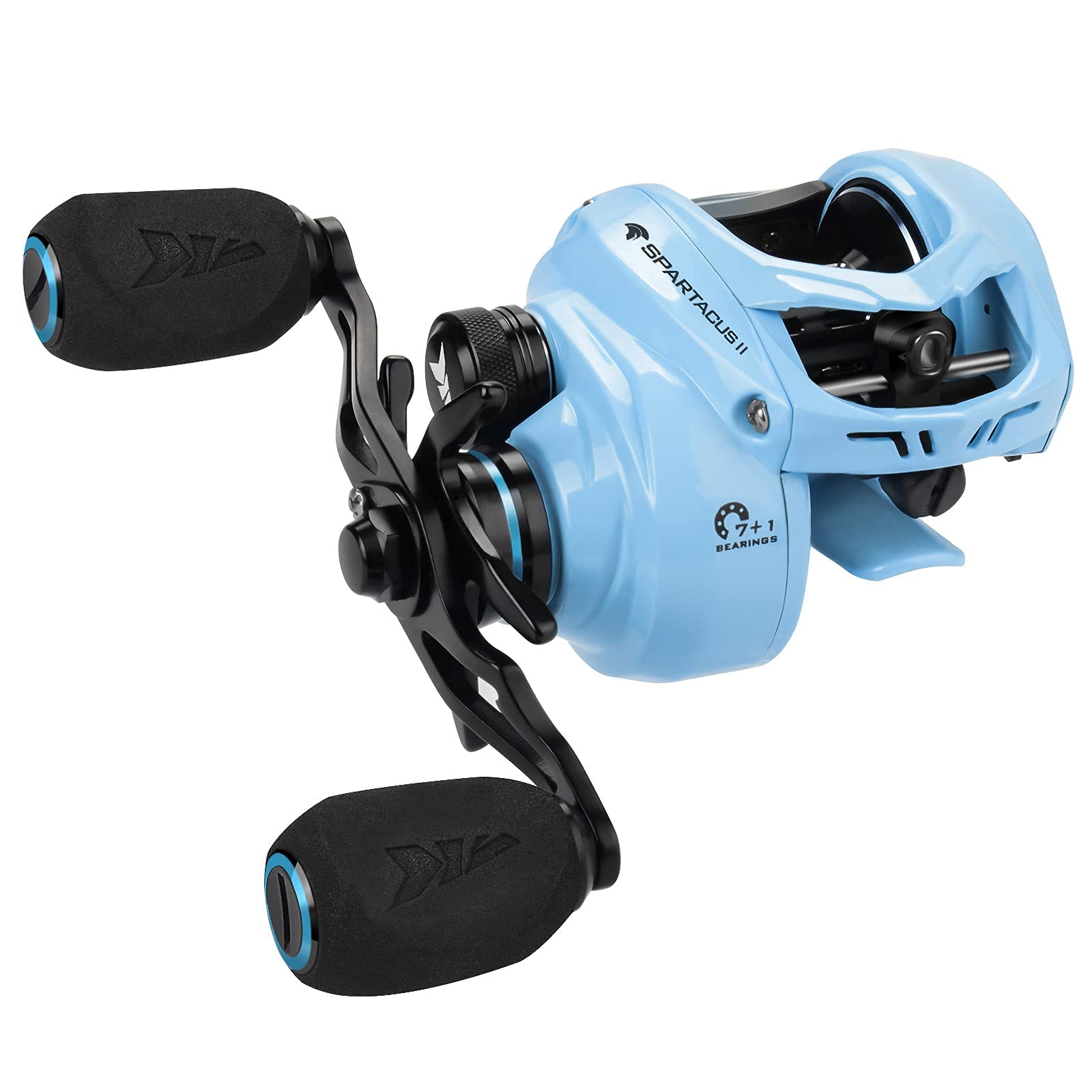 Kastking Spartacus Ii Baitcasting Fishing Reel, 6Oz Ultralight Baitcaster Reel, Super Smooth With 17.6 Lb Carbon Fiber Drag, 7.2:1 Gear Ratio, 39Mm Palm Perfect Lower Profile Design